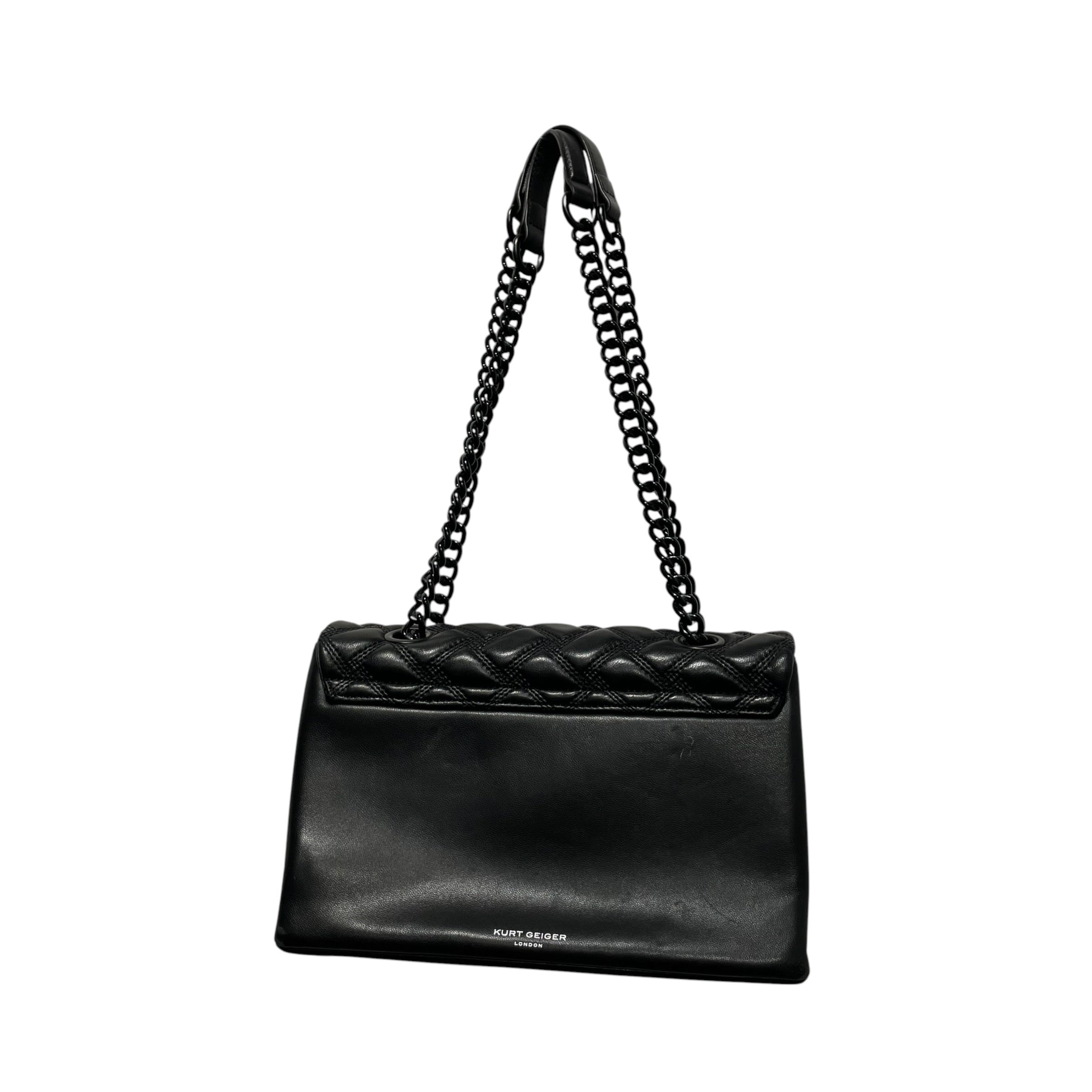 Kurt Geiger/Cross Body Bag/Leather/BLK/QUILTED BAG view 2