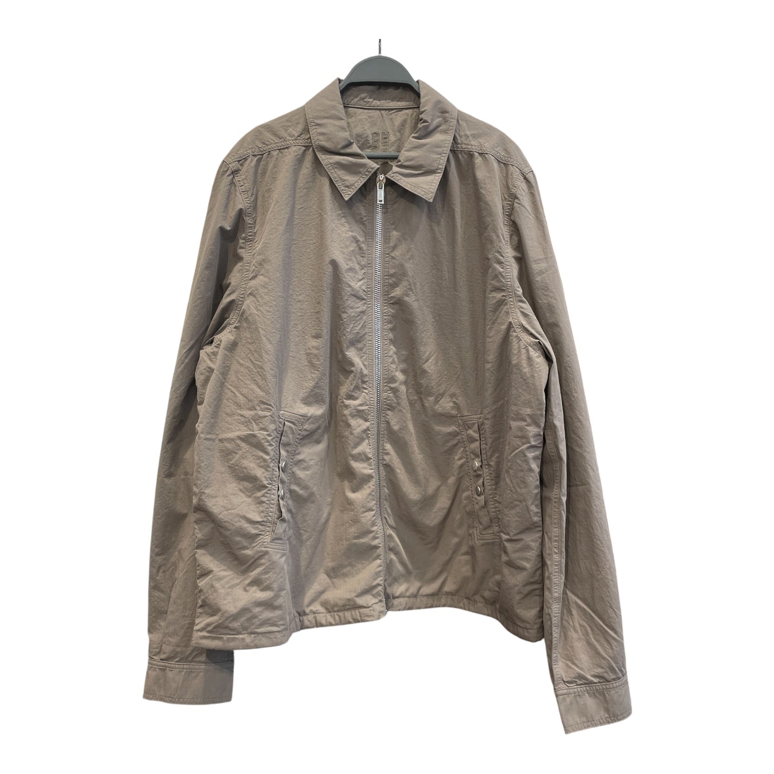 RICK OWENS DRKSHDW/Jacket/L/Cotton/GRY/Full Zip Ripstop Longsleeve view 1