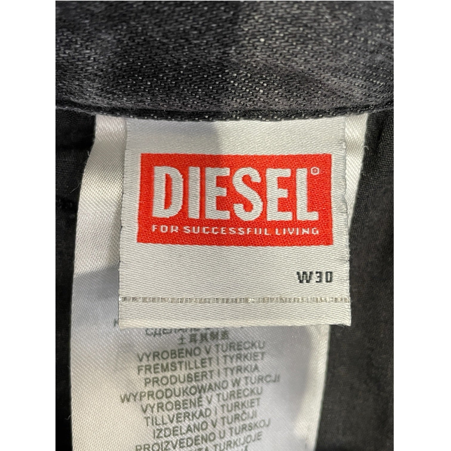 DIESEL/Straight Pants/30/Denim/BLK/ view 3