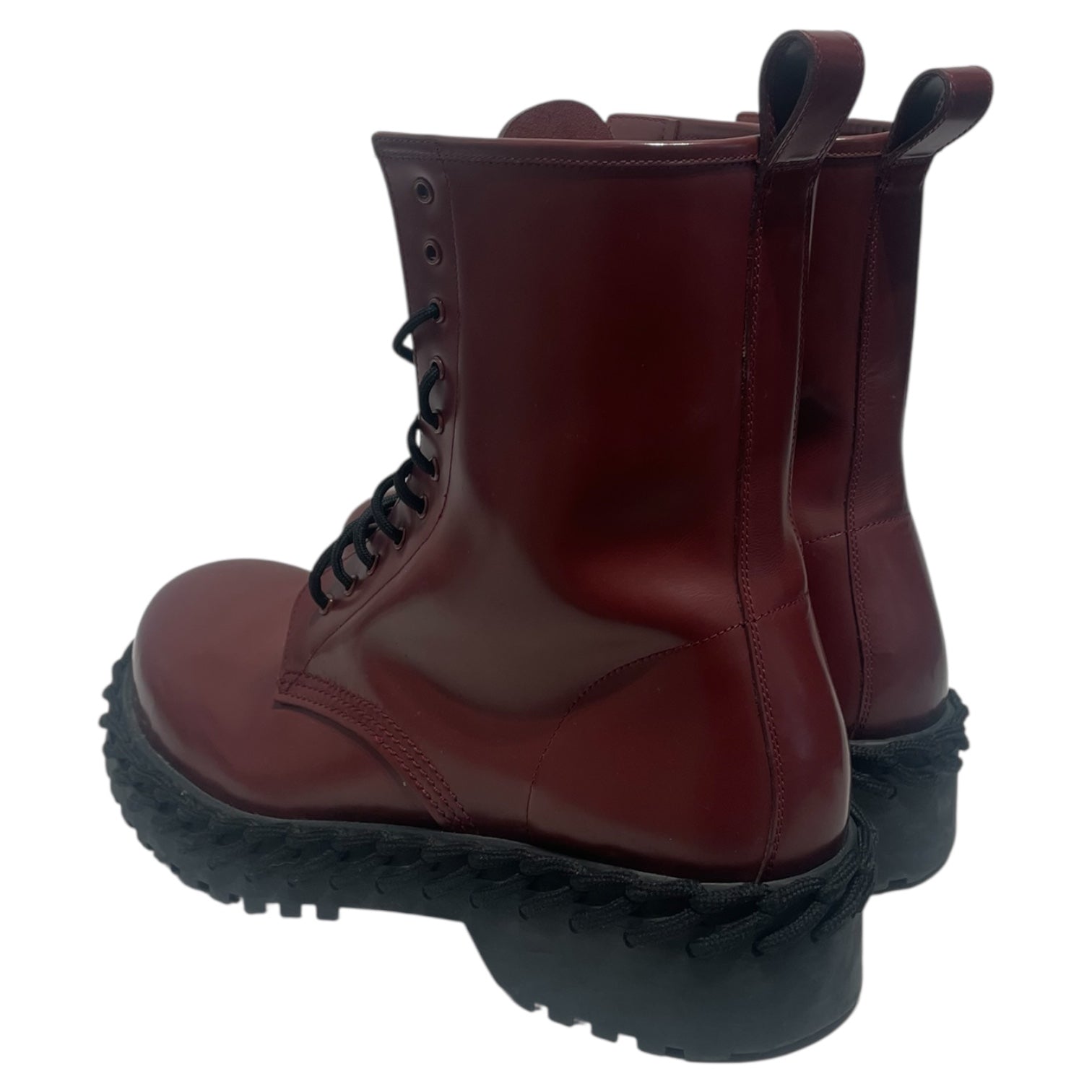 BALENCIAGA/Boots/EU 45/BRD/Leather Strike Booys woven view 2