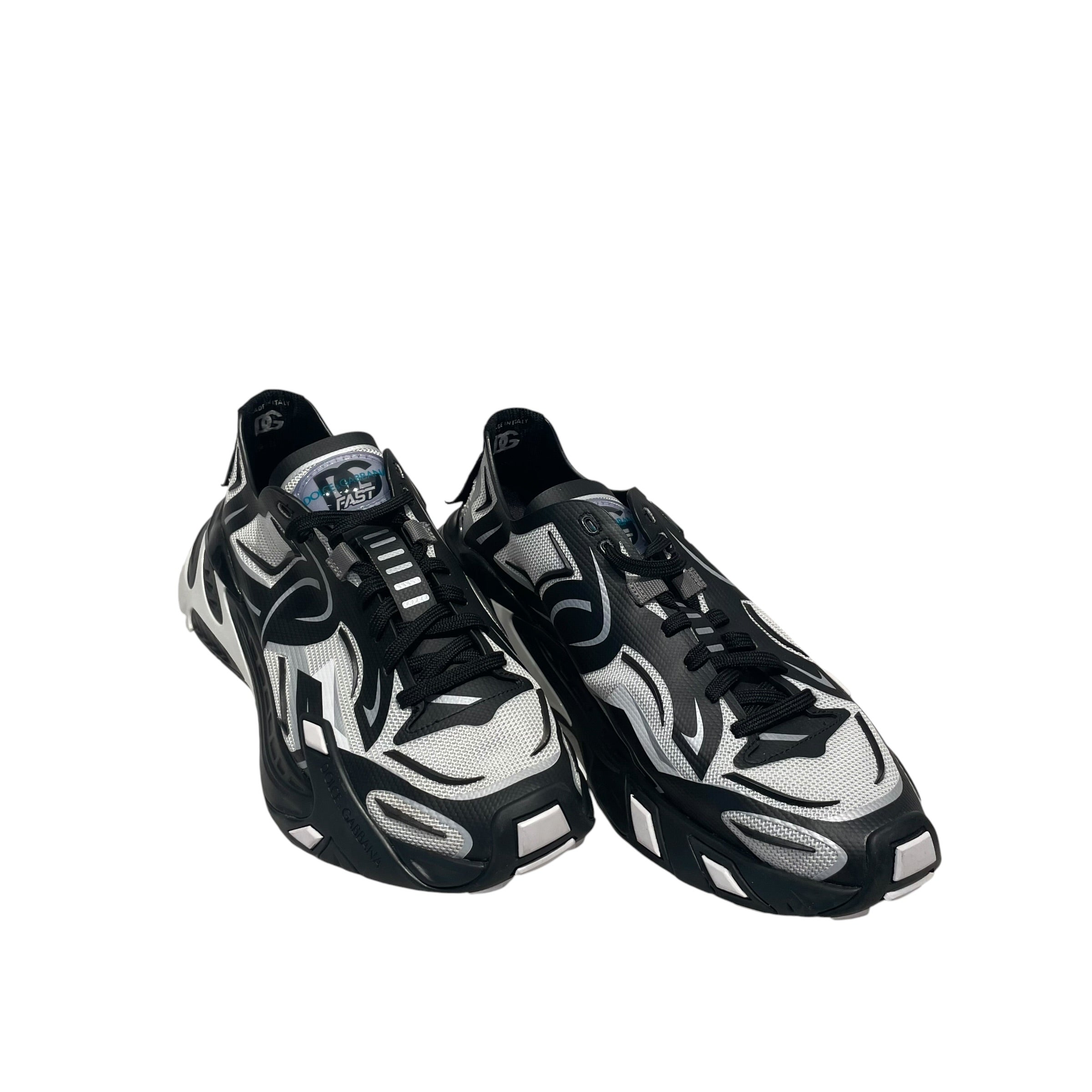 DOLCE&GABBANA/Low-Sneakers/EU 42.5/Nylon/WHT/Fast Knit Low Top view 1