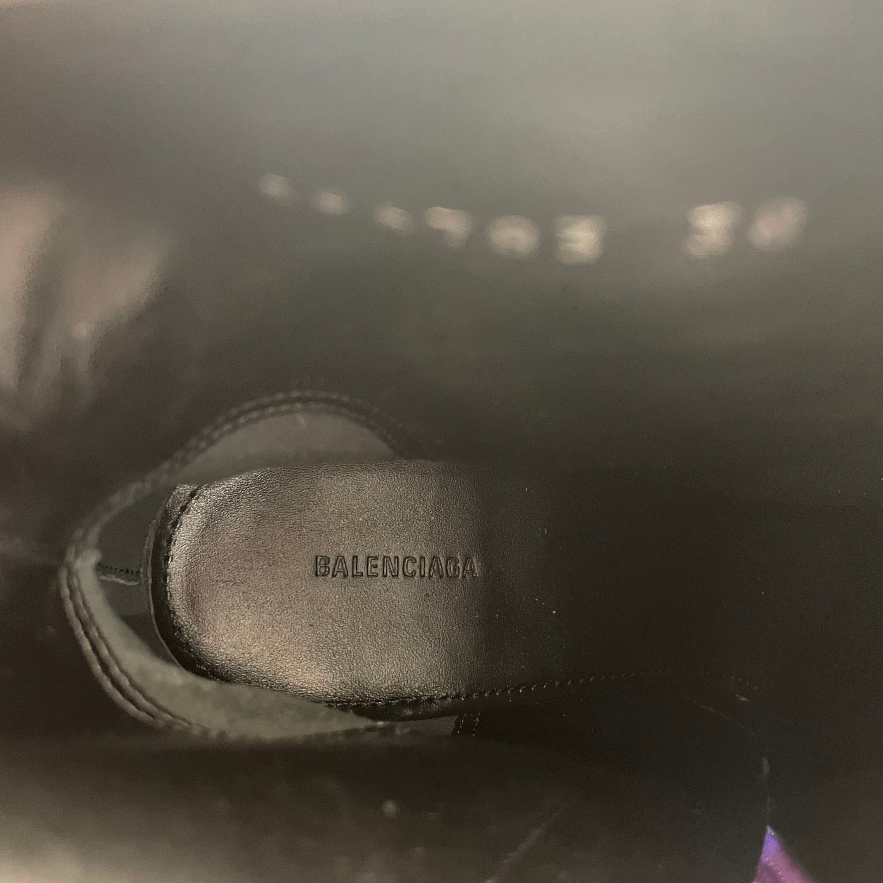 BALENCIAGA/Heels/US 7/PPL/KNIFE GLITTER METALLIC view 3