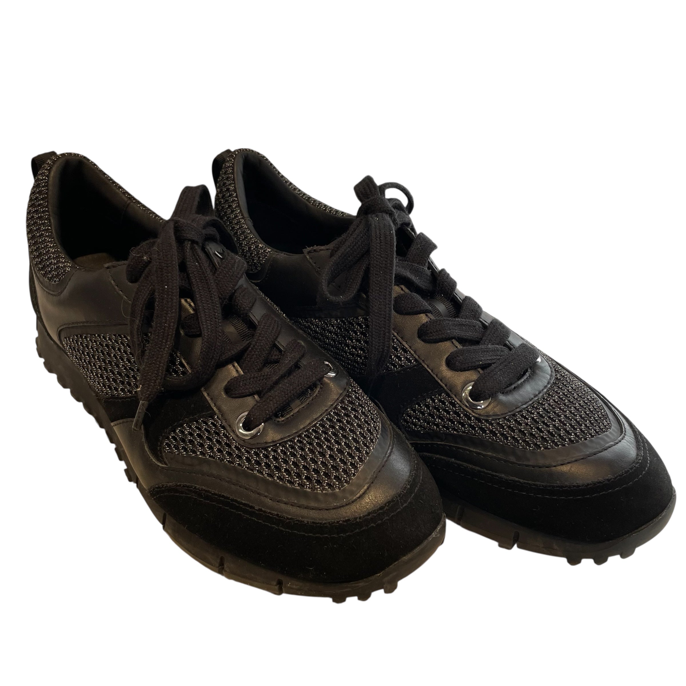 JIMMY CHOO/Low-Sneakers/EU 40/Leather/BLK/ view 1