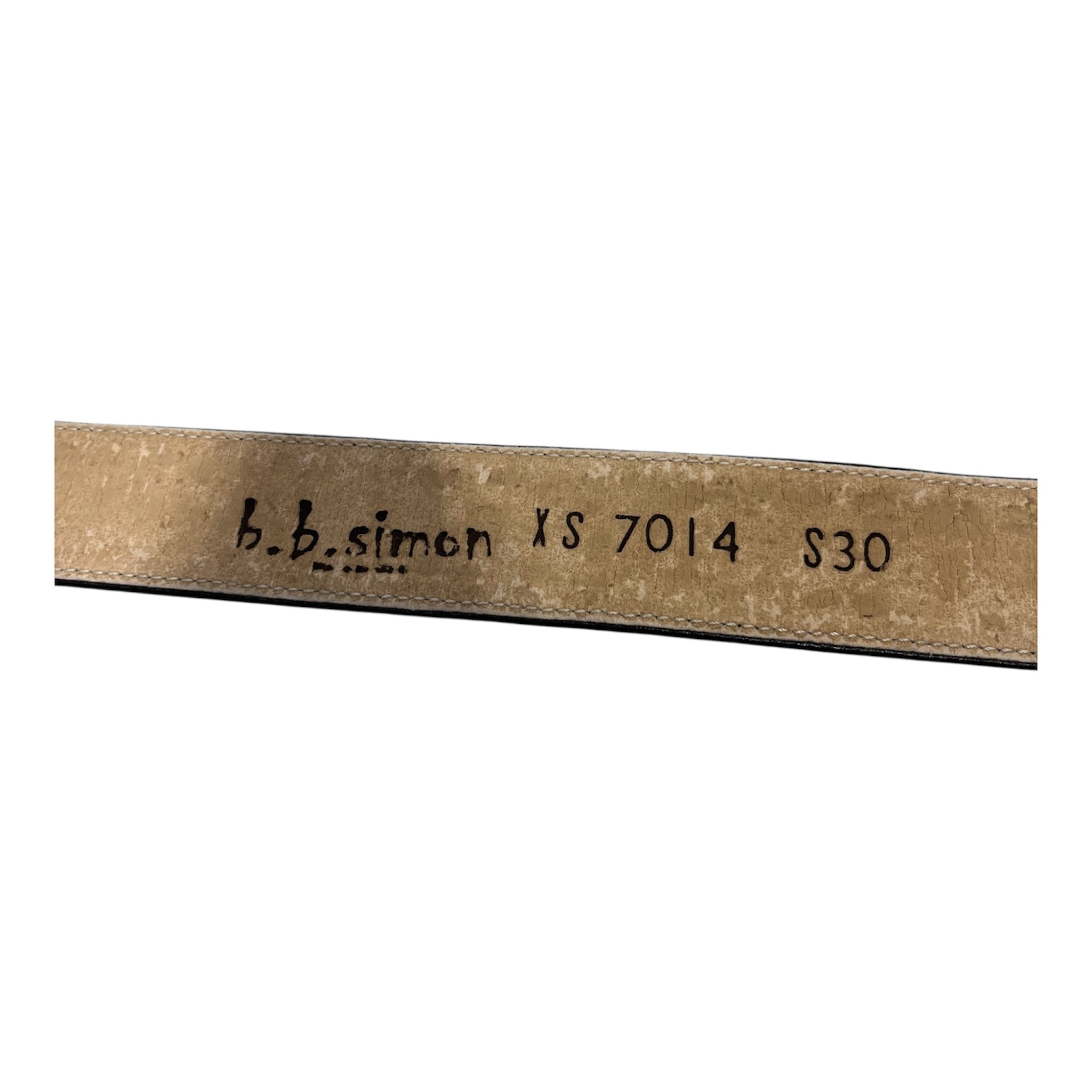 b.b.simon/Belt/XS/Leather/BLK/7014 view 3