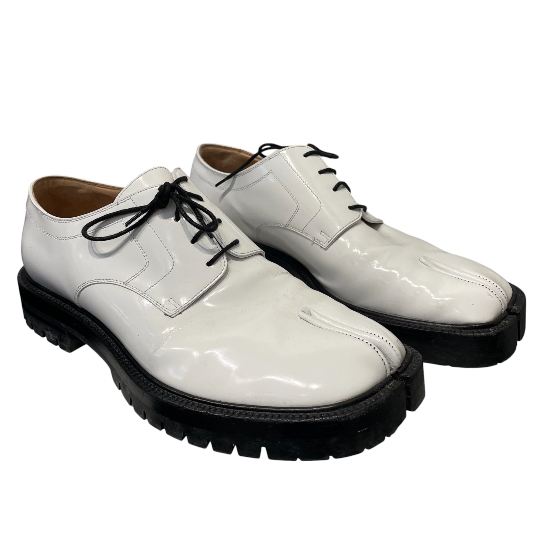 Maison Margiela/Dress Shoes/EU 45/Leather/WHT/LACE UP TABI DERBY view 1
