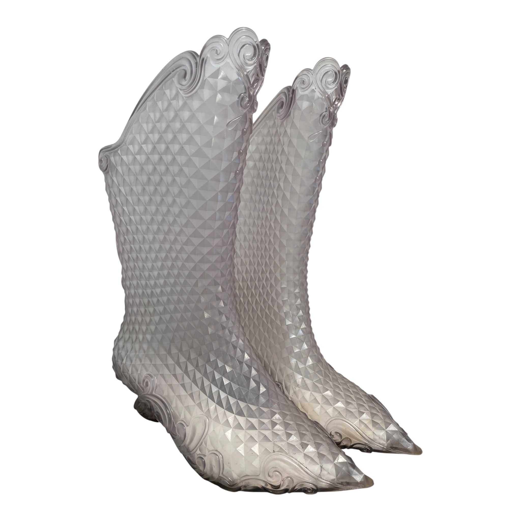 melissa/Y/PROJECT/Western Boots/US 10/CLR/COURT JELLY POINTED TOE view 1