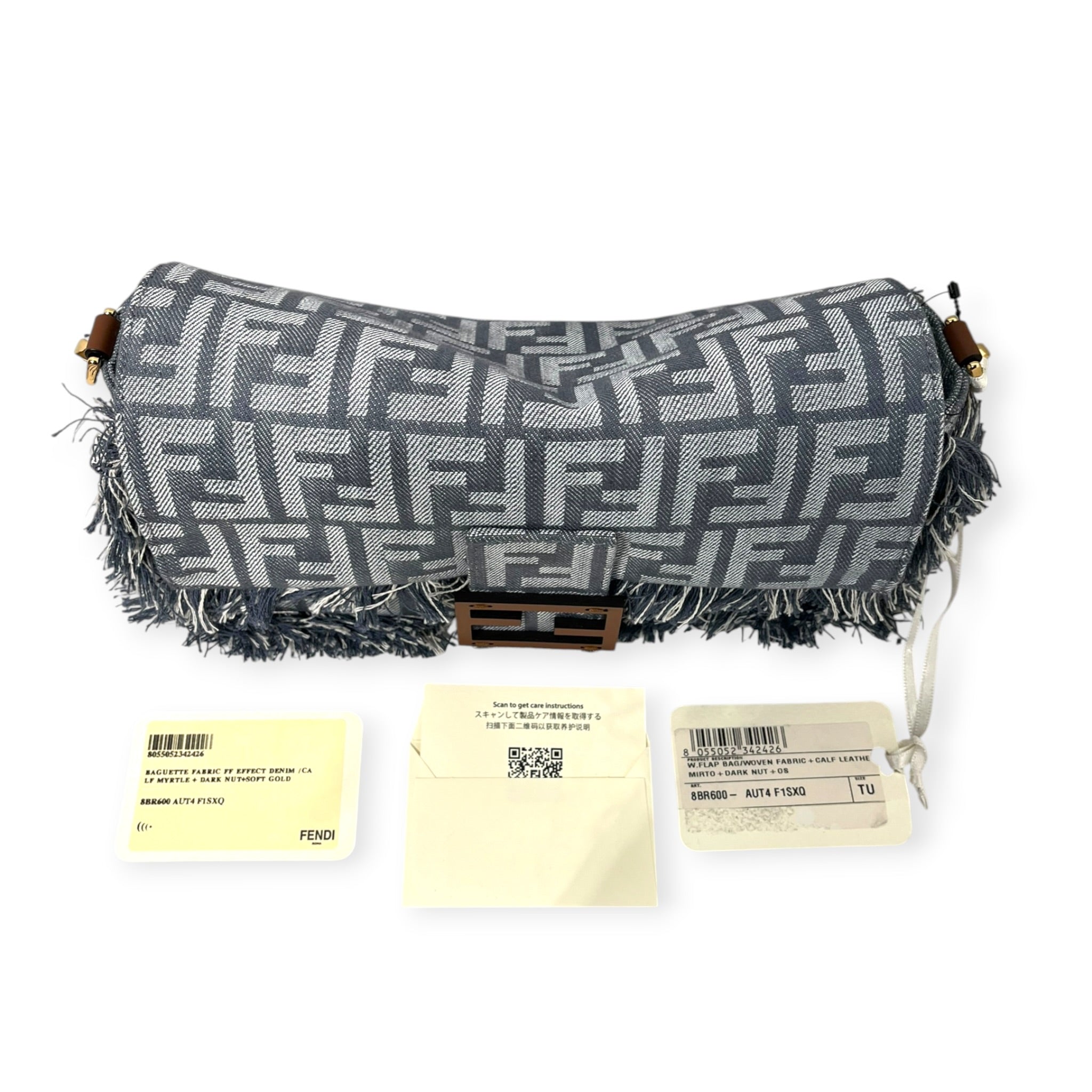 FENDI/Bag/Monogram/Denim/BLU/BAGUETTE/DENIM FRAYING view 10