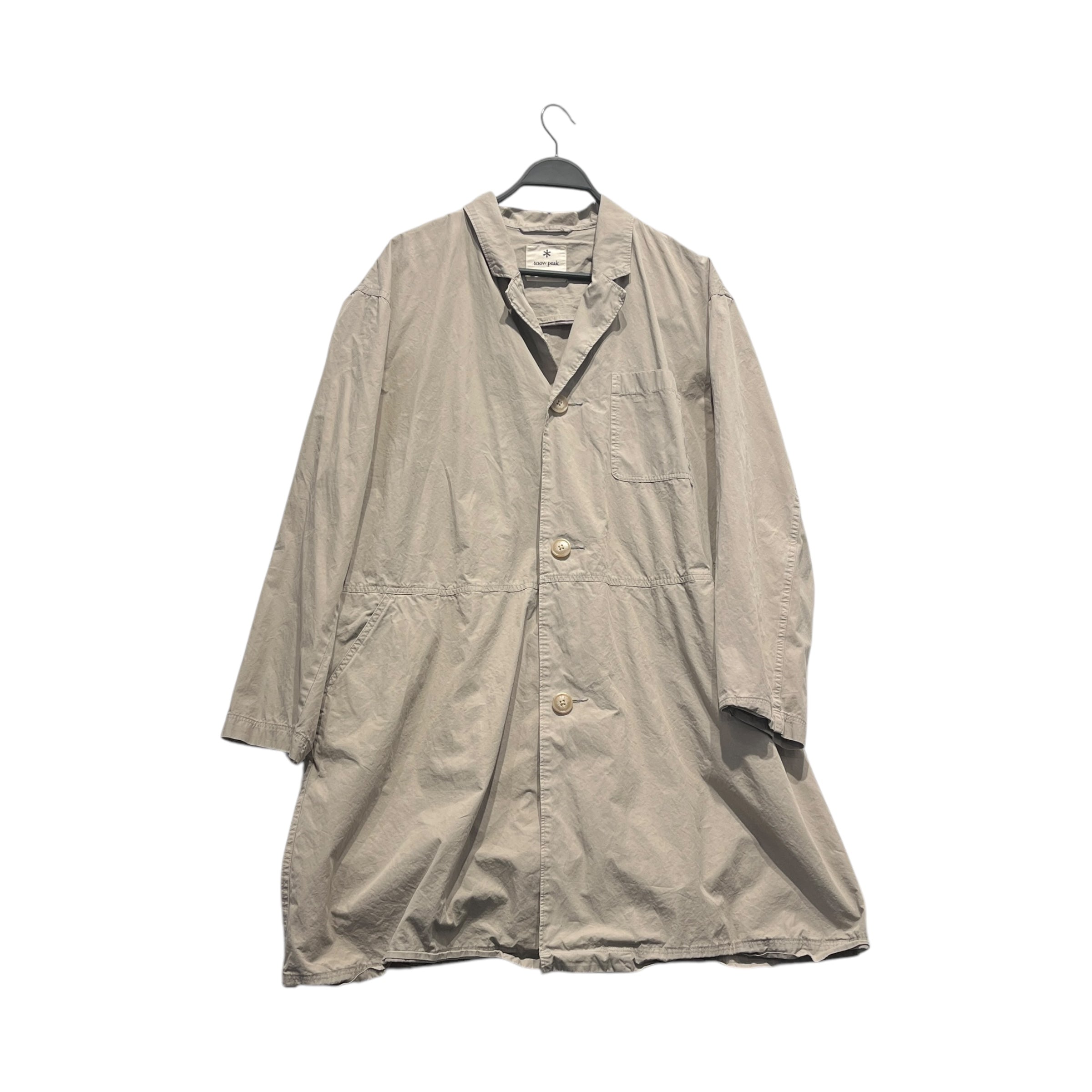snow peak/Trench Coat/M/Cotton/GRY/ view 1