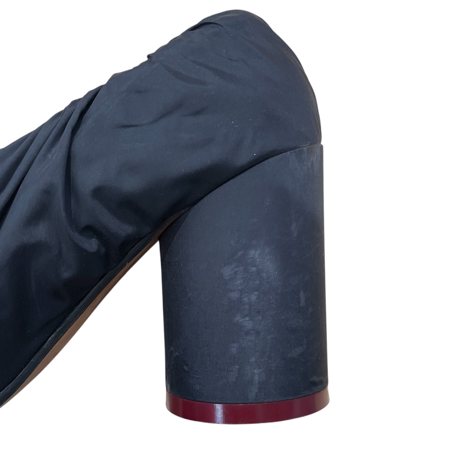 MM6/Heels/EU 39/Cotton/BLK/CLOTH COVERED view 6