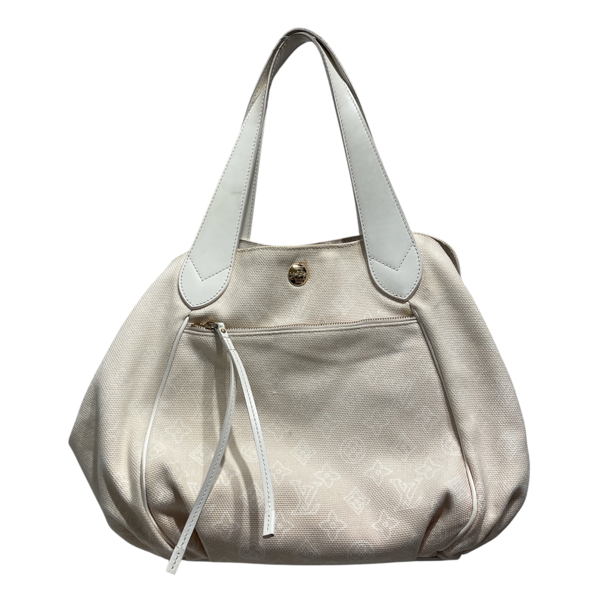 LOUIS VUITTON/Hand Bag/Monogram/Cotton/CRM/Cabas Ipanema Bag view 1