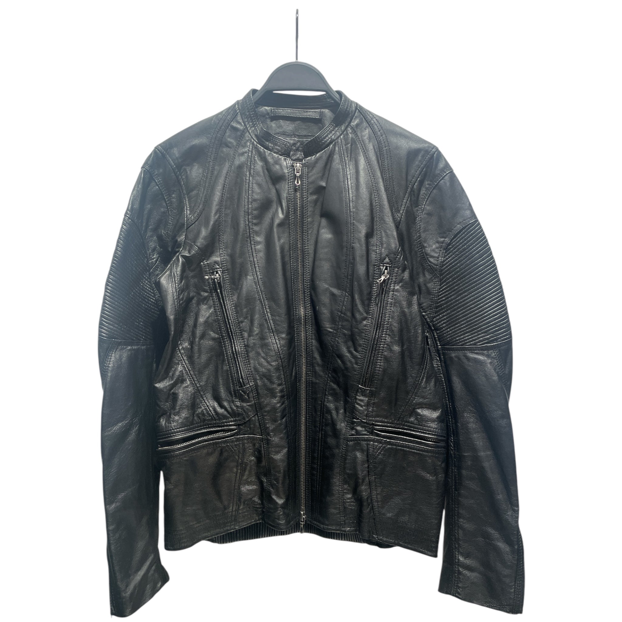 goa/Leather Jkt/Leather/BLK/Biker Jacket view 1