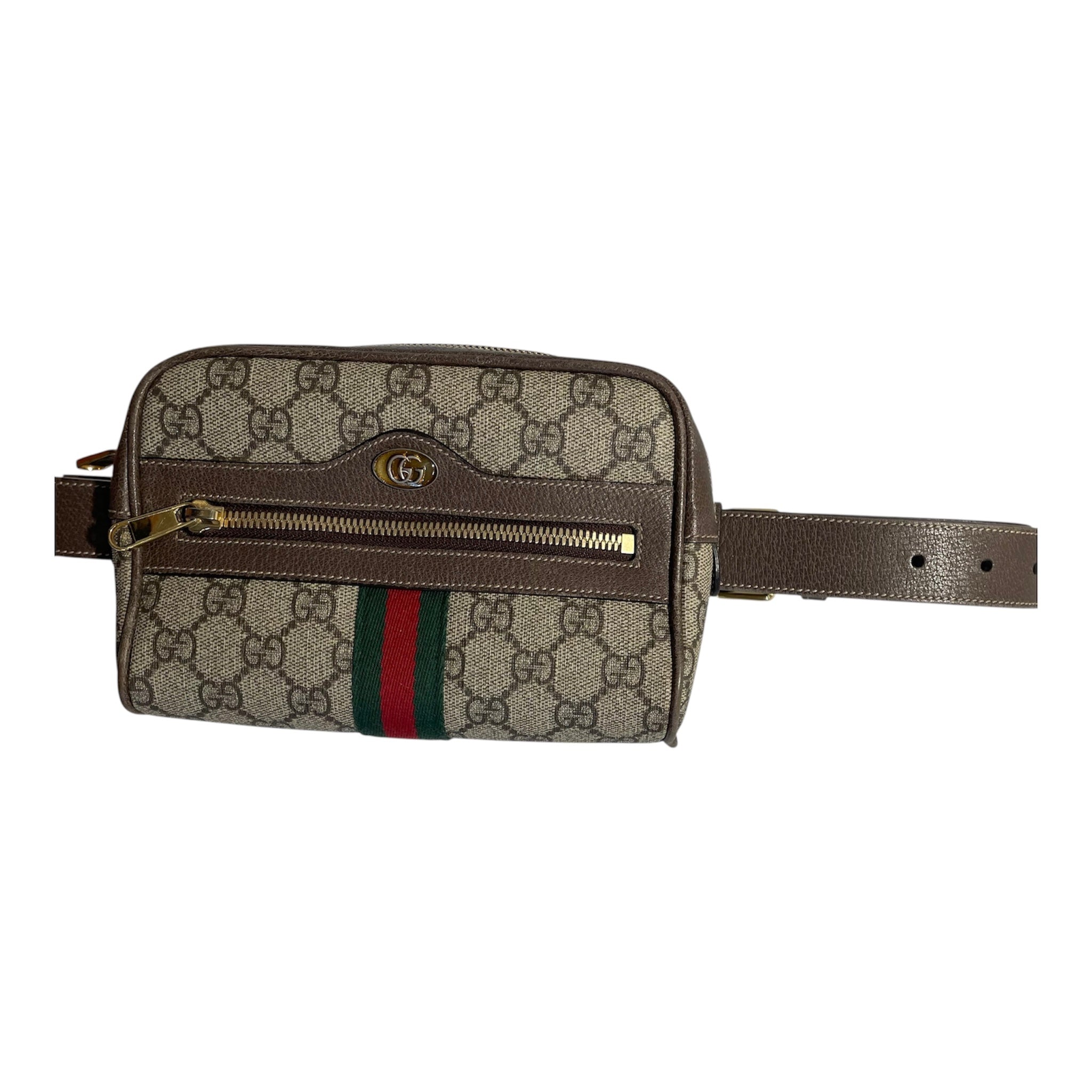 GUCCI/Bag/Monogram/Leather/BRW/Gucci Belt Bag view 1
