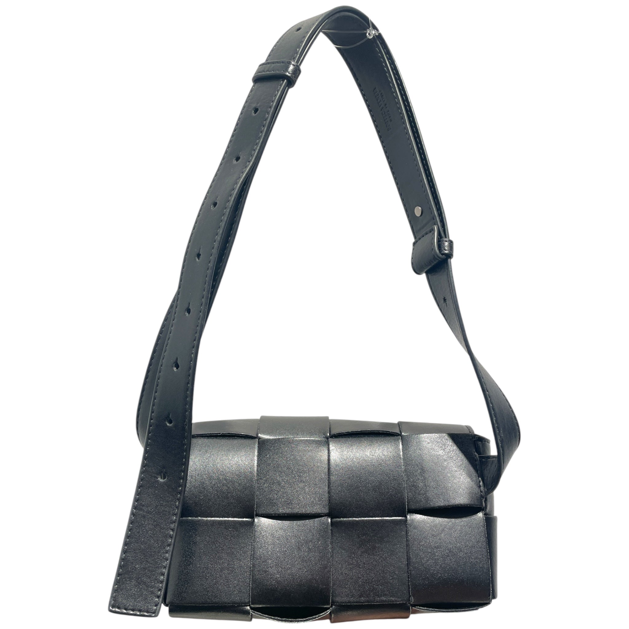 BOTTEGA VENETA/Cross Body Bag/Leather/BLK/CASSETTE BAG LEATHER view 2