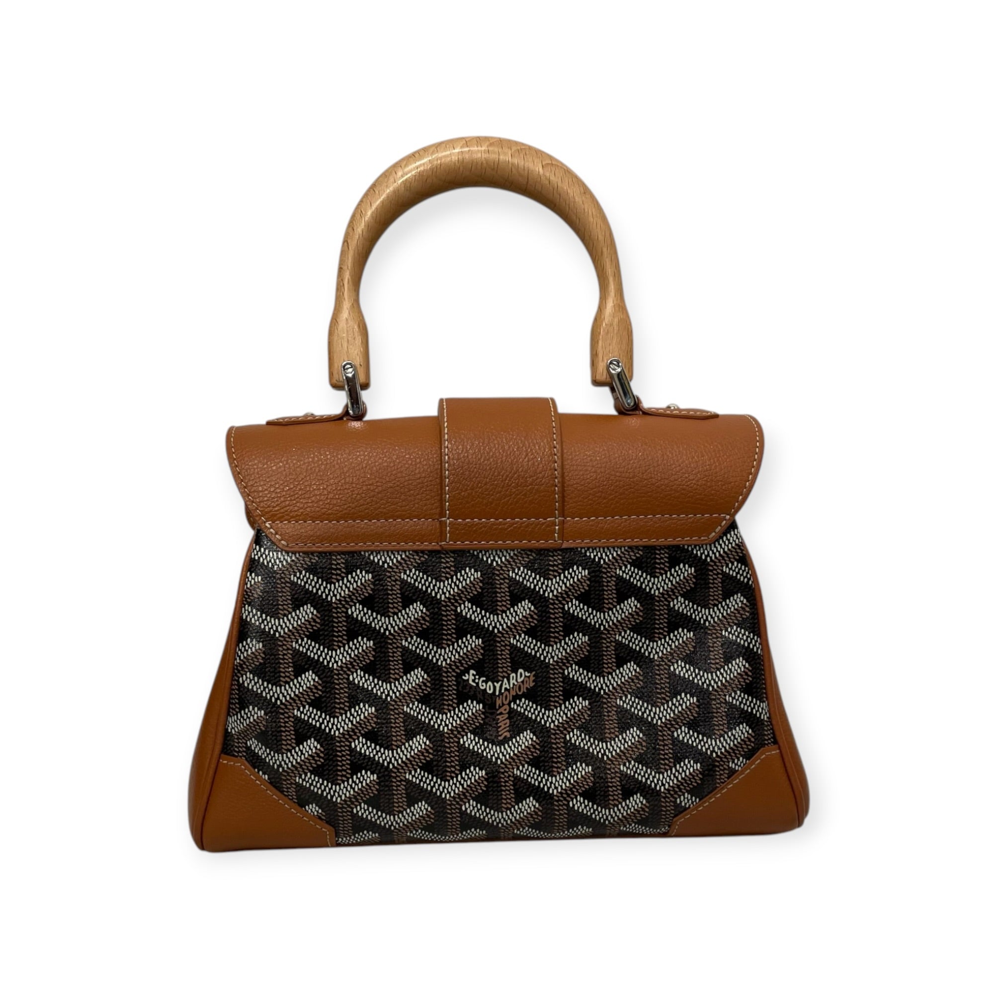 GOYARD/Hand Bag/Monogram/BRW/Mini Saigon view 4