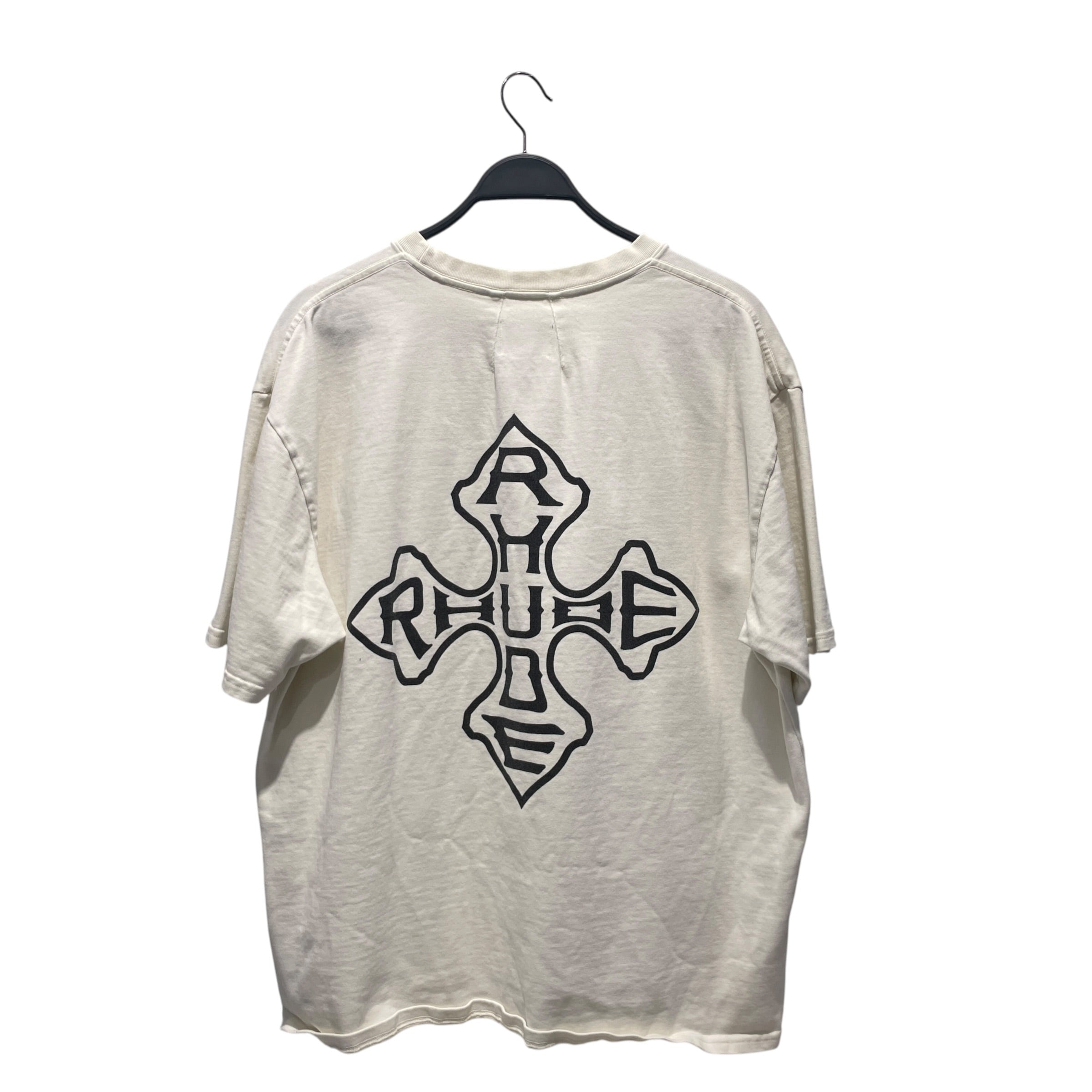 RHUDE/T-Shirt/XL/Cotton/CRM/ view 2