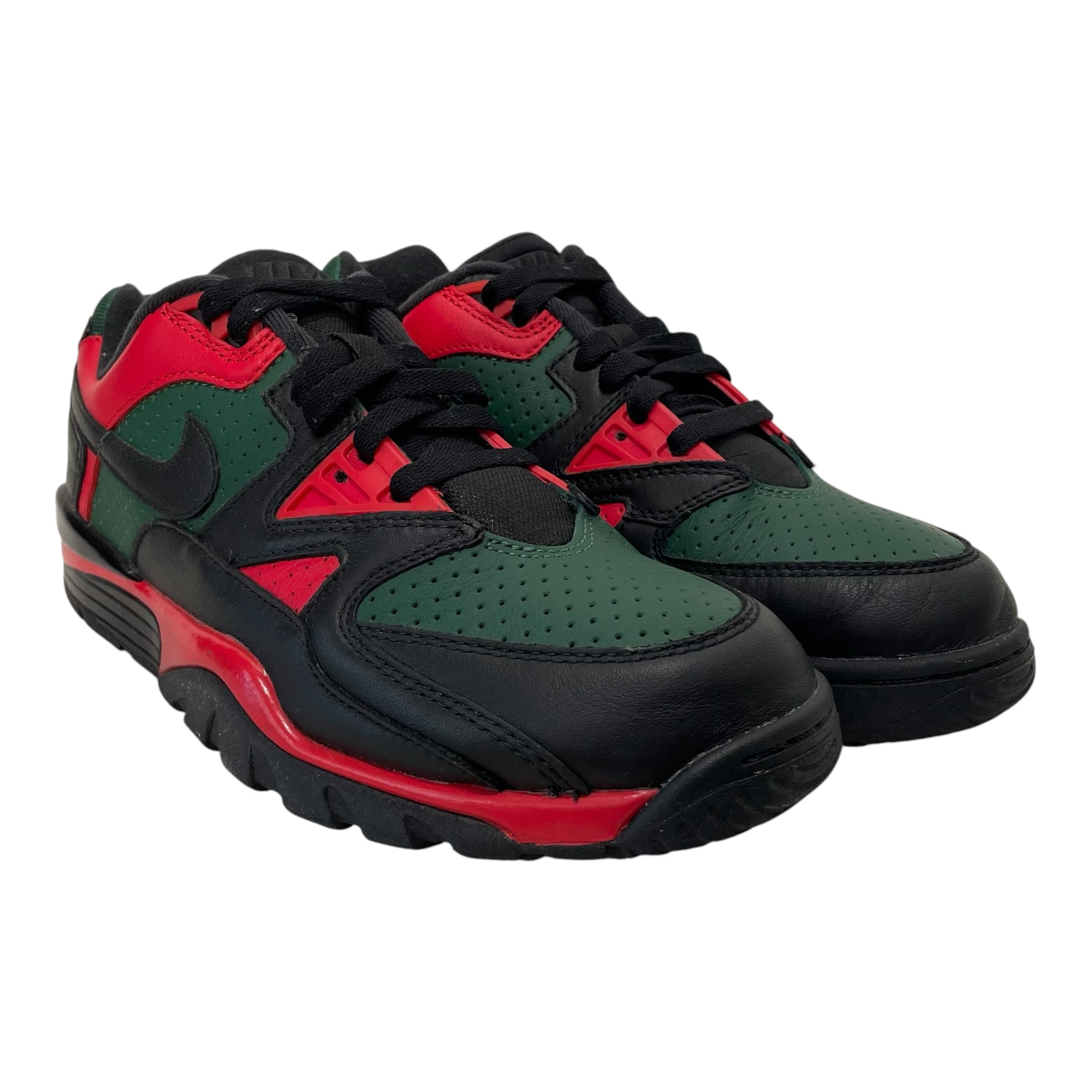 NIKE/Low-Sneakers/US 8.5/Leather/BLK/XSUPREME GREEN&RED view 1