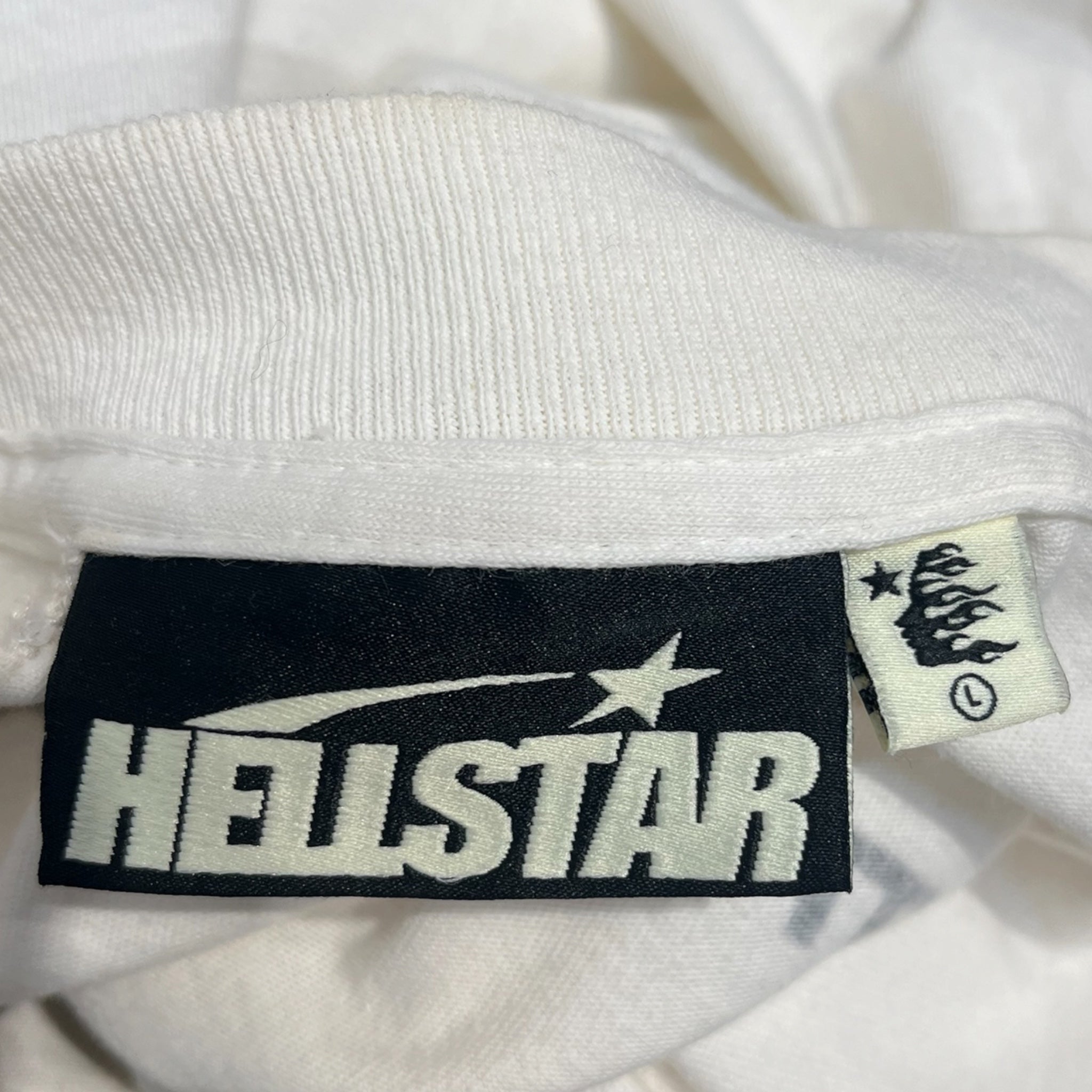 HELLSTAR/T-Shirt/L/Cotton/WHT/Graphic/GLITTER FACE view 3