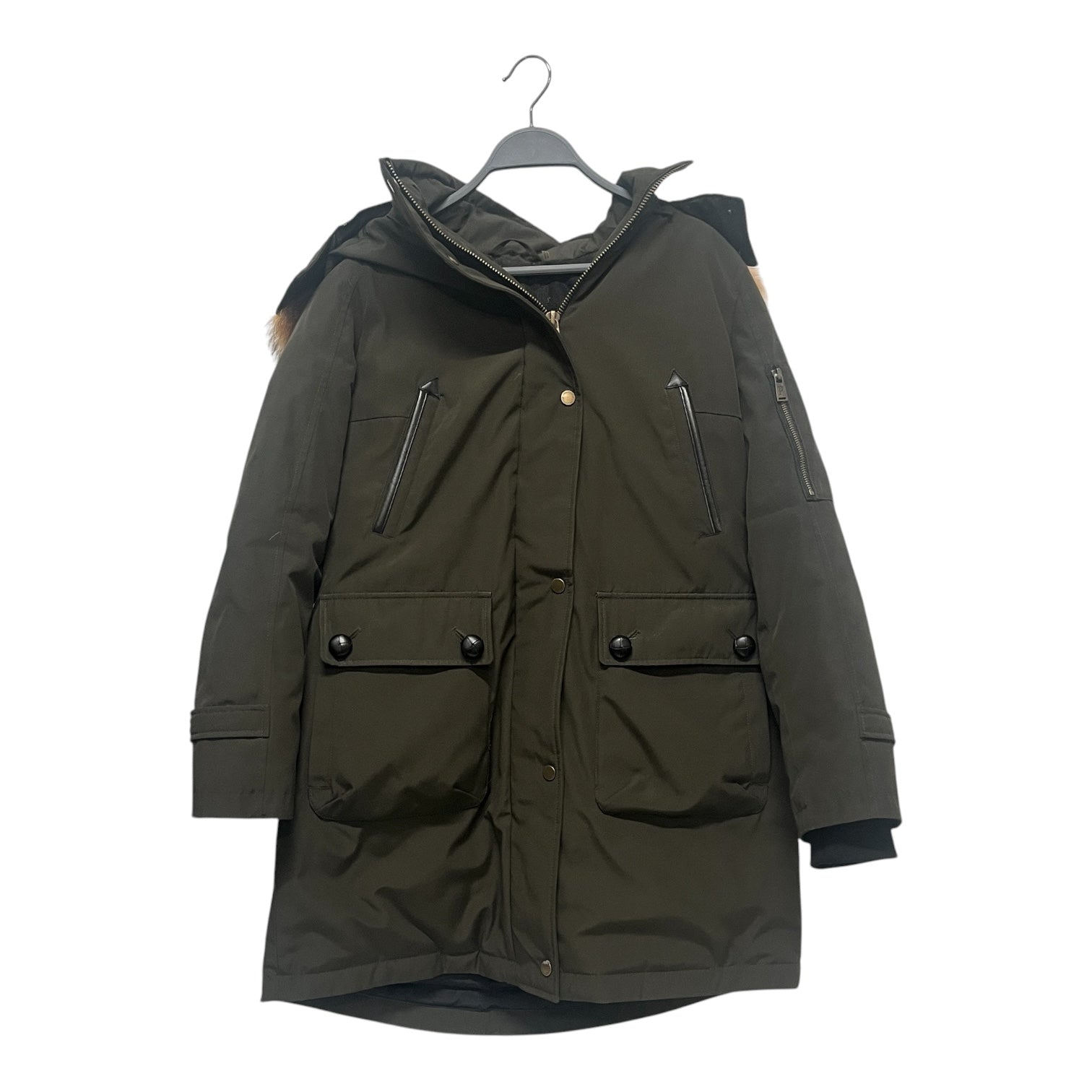PENDLETON/Mod Parka/M/Polyester/GRN/FUR LINED HOOD view 1