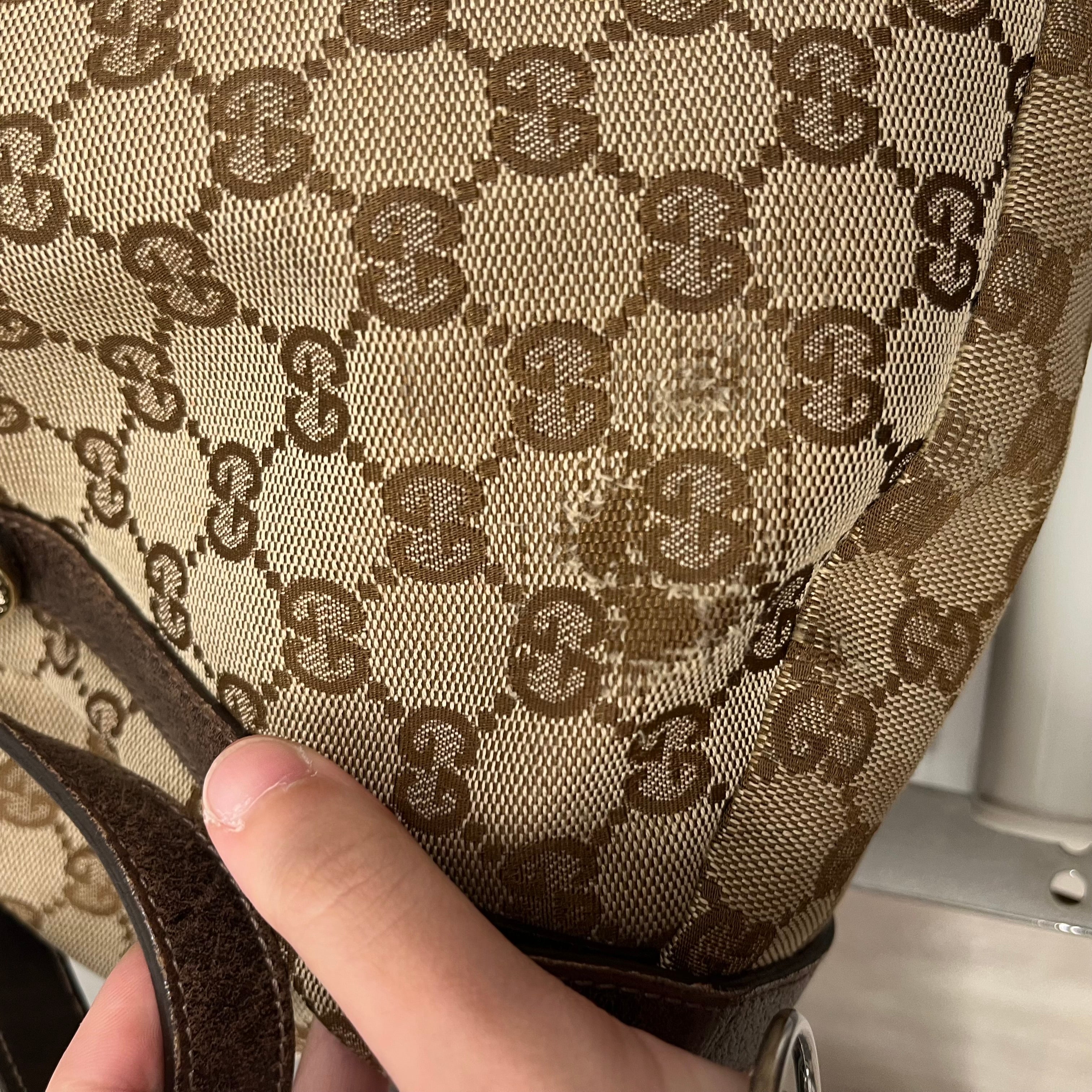 GUCCI/Hand Bag/Monogram/Cotton/BEG/ABBEY view 16