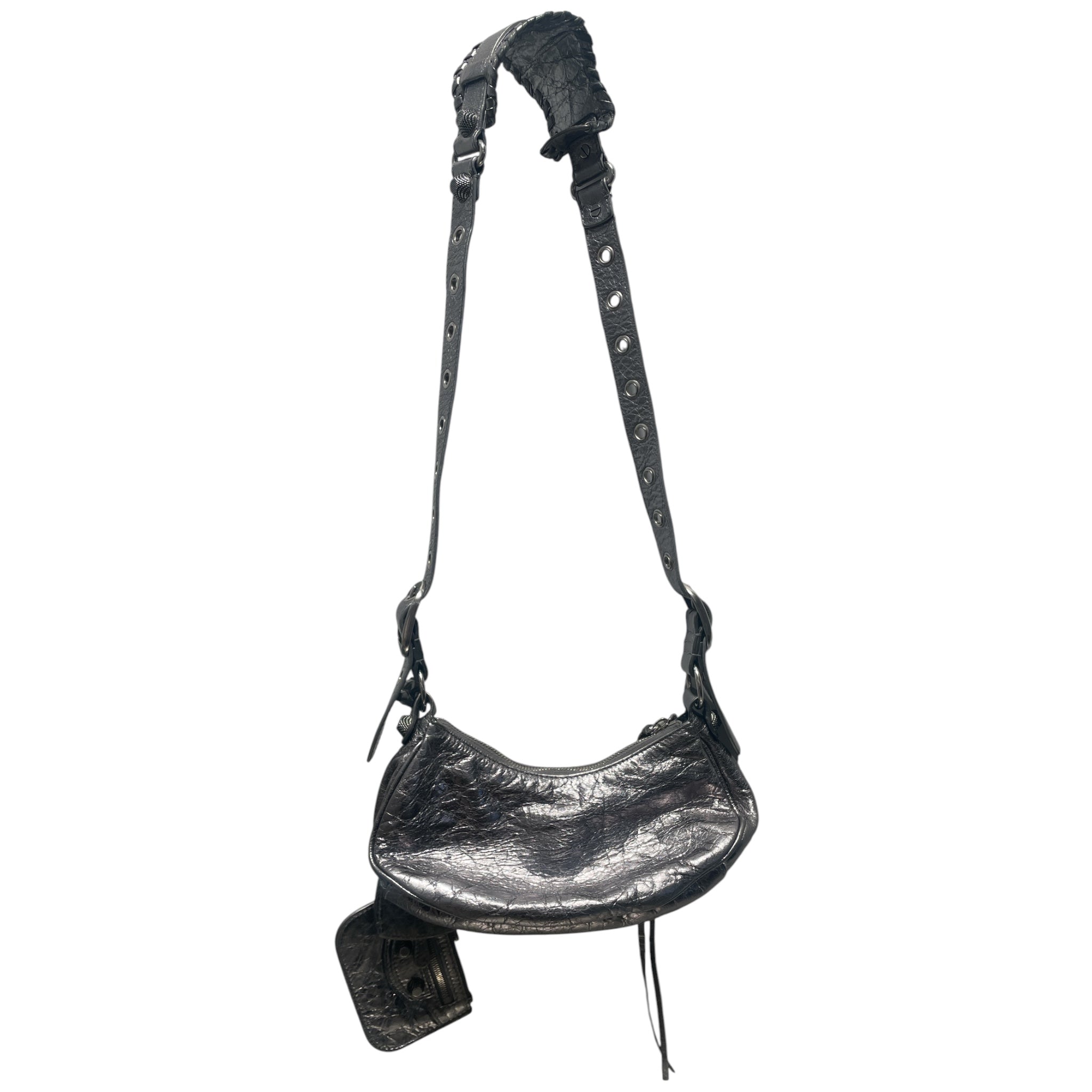 BALENCIAGA/Cross Body Bag/Leather/SLV/CITY BAG/LAMBSKIN/ view 2