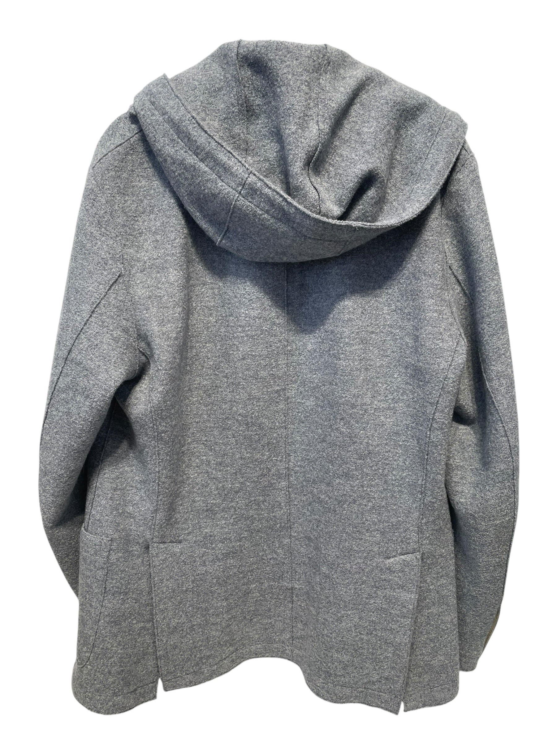 eleventy/Tailored Jkt/50/Wool/GRY/DETACHABLE HOODIE DETAIL view 1