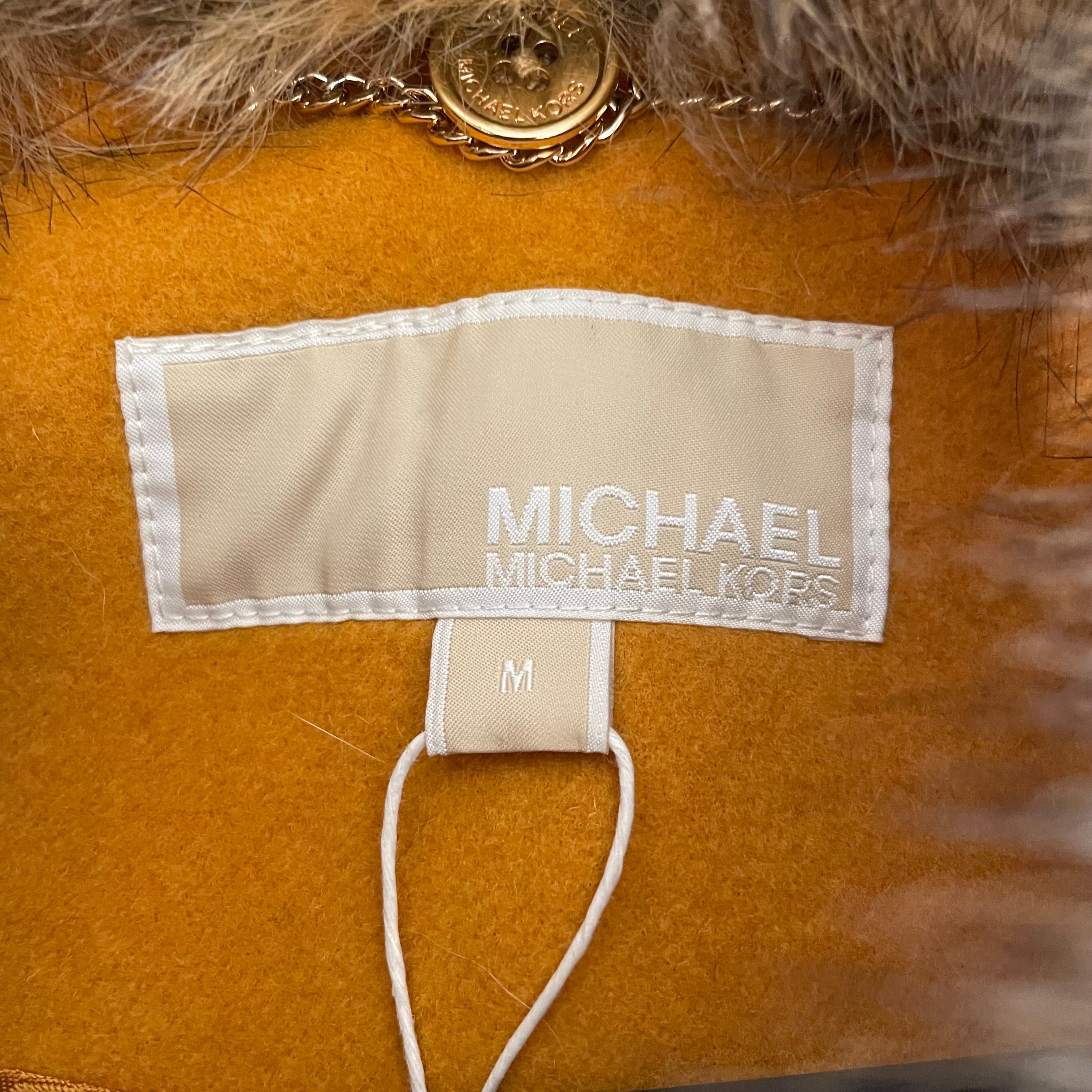MICHAEL KORS/Peacoat/M/Wool/YEL/FUR LINED PEACOAT view 3