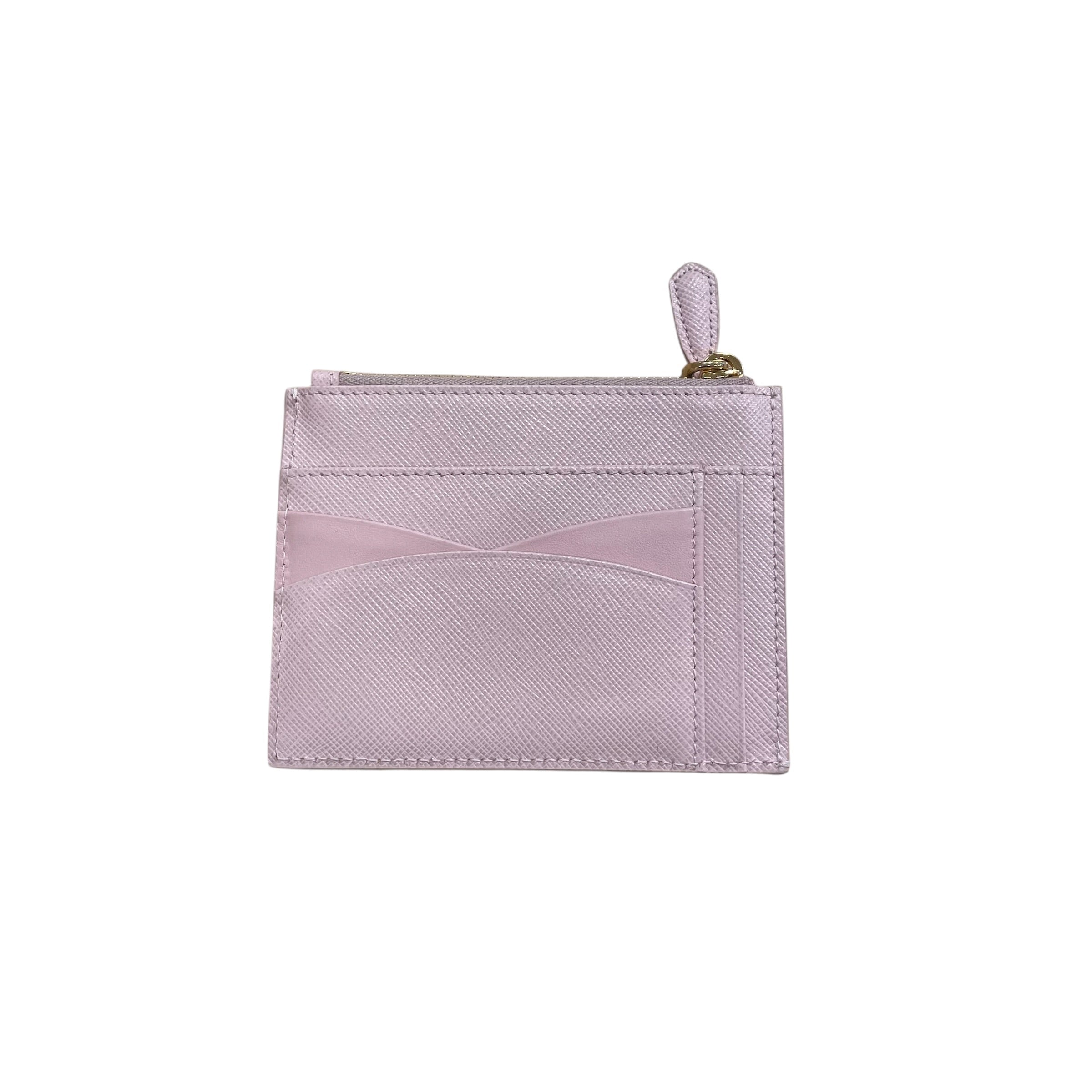 PRADA/Wallet/Leather/PNK/PINK SAFFIANO CARD CASE view 2