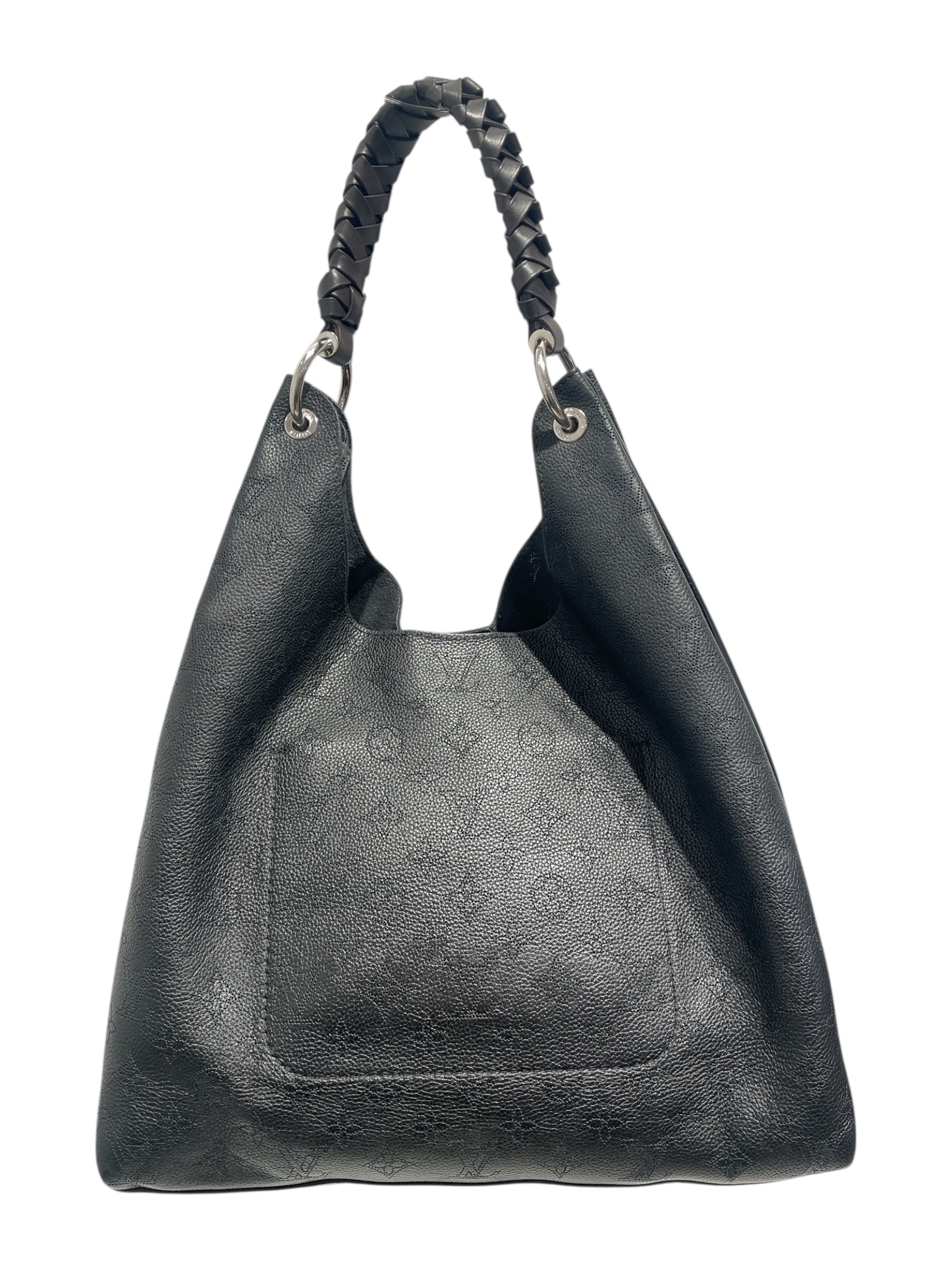 LOUIS VUITTON/Bag/Monogram/Leather/BLK/Mahina Hobo Bag view 2