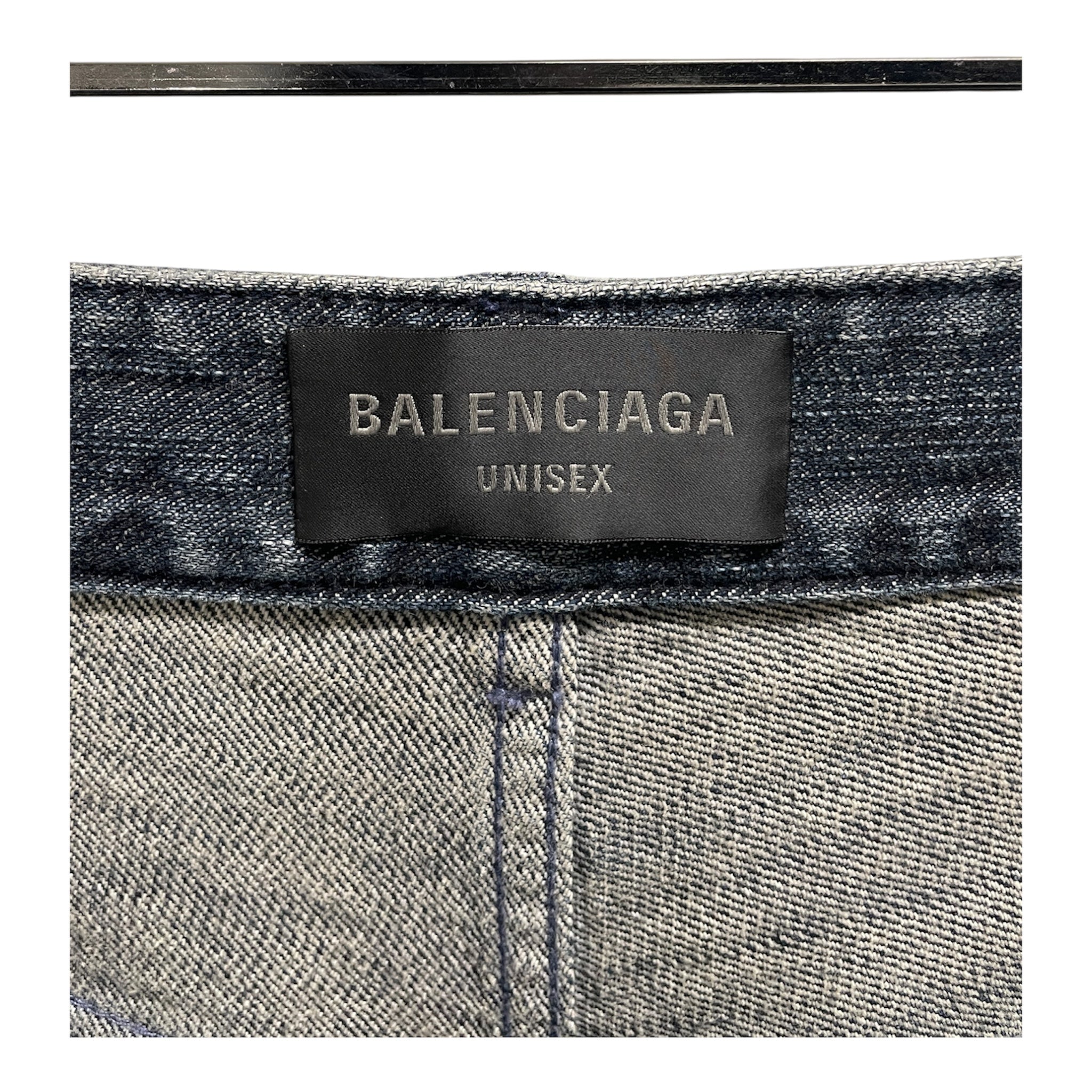 BALENCIAGA/Pants/M/Cotton/NVY/DOUBLE LEG PANT view 3