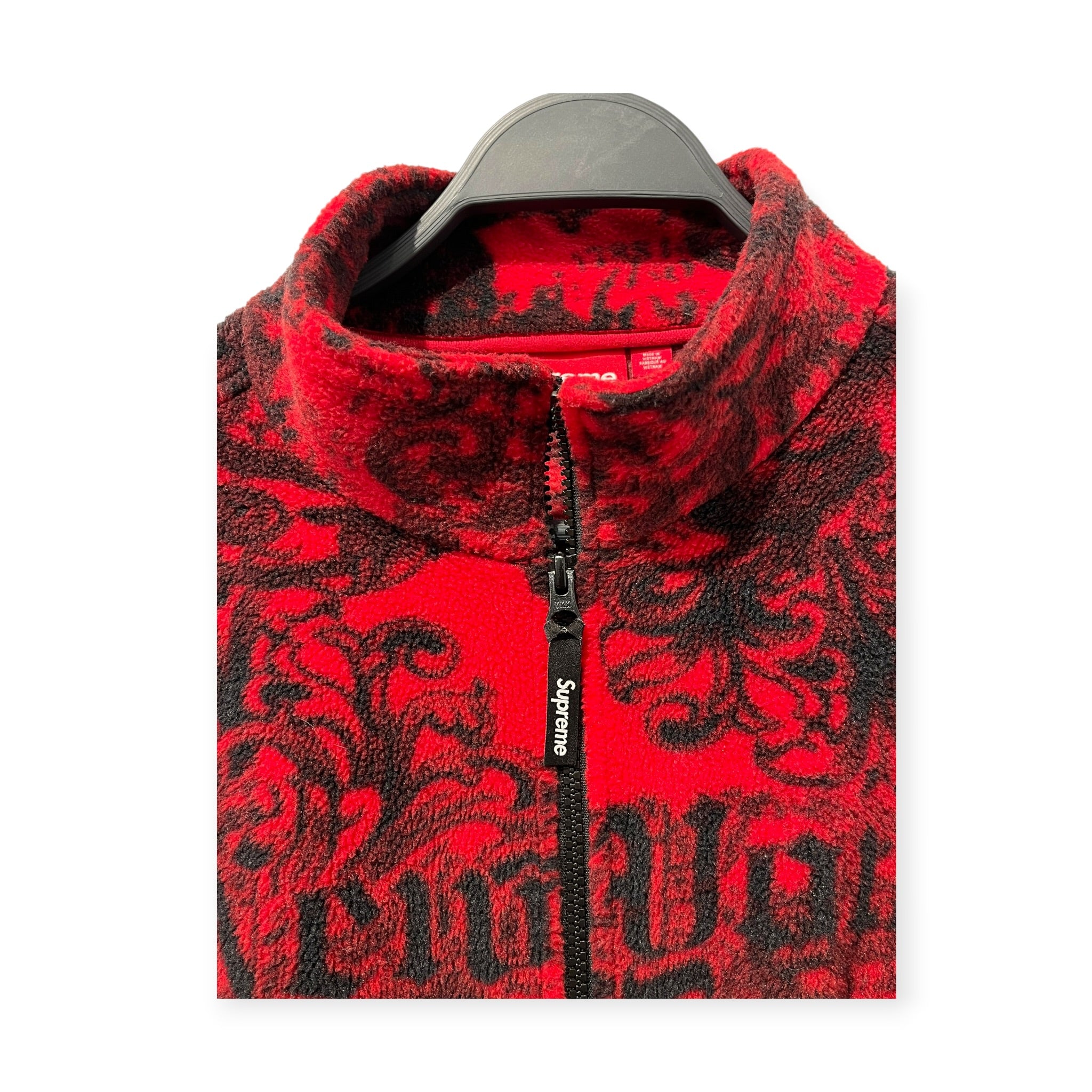 Supreme/Fleece Jkt/L/Polyester/RED/All Over Print/NEW YORK ALL OVER PRINT view 4