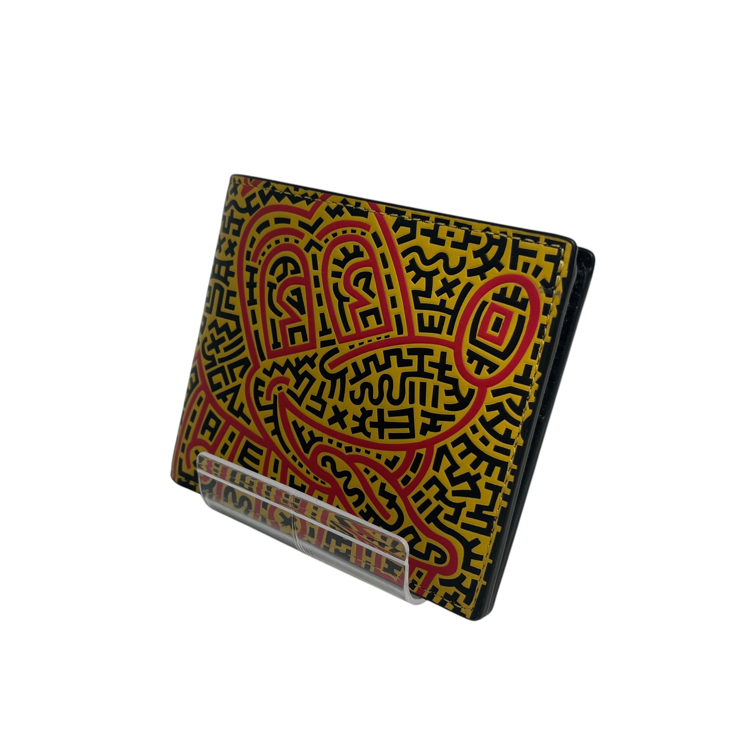 COACH/Wallet/All Over Print/Leather/YEL/M's/mikey mouse view 1