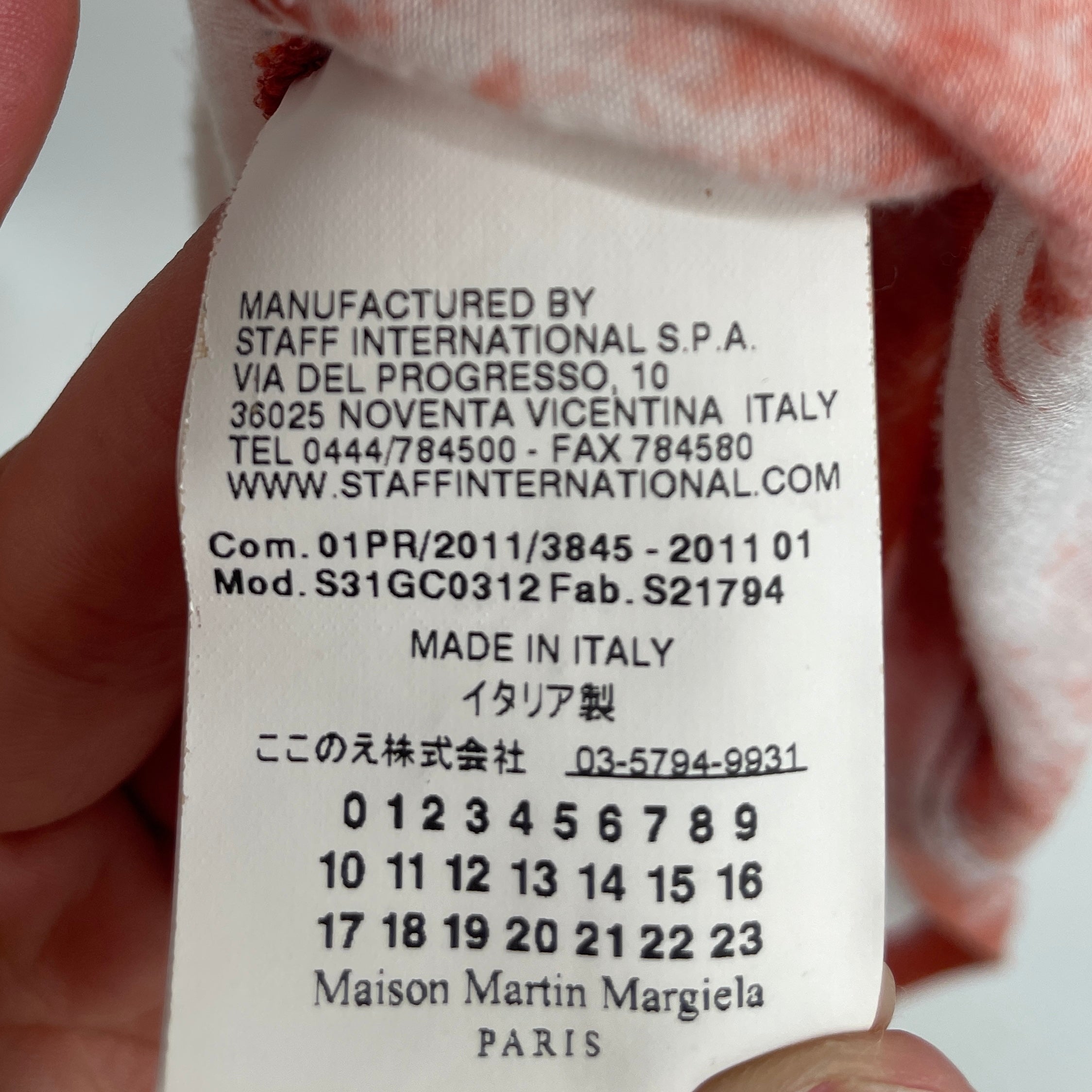 Maison Margiela/Blouse/XS/All Over Print/Cotton/ORN/TIE DIE view 4