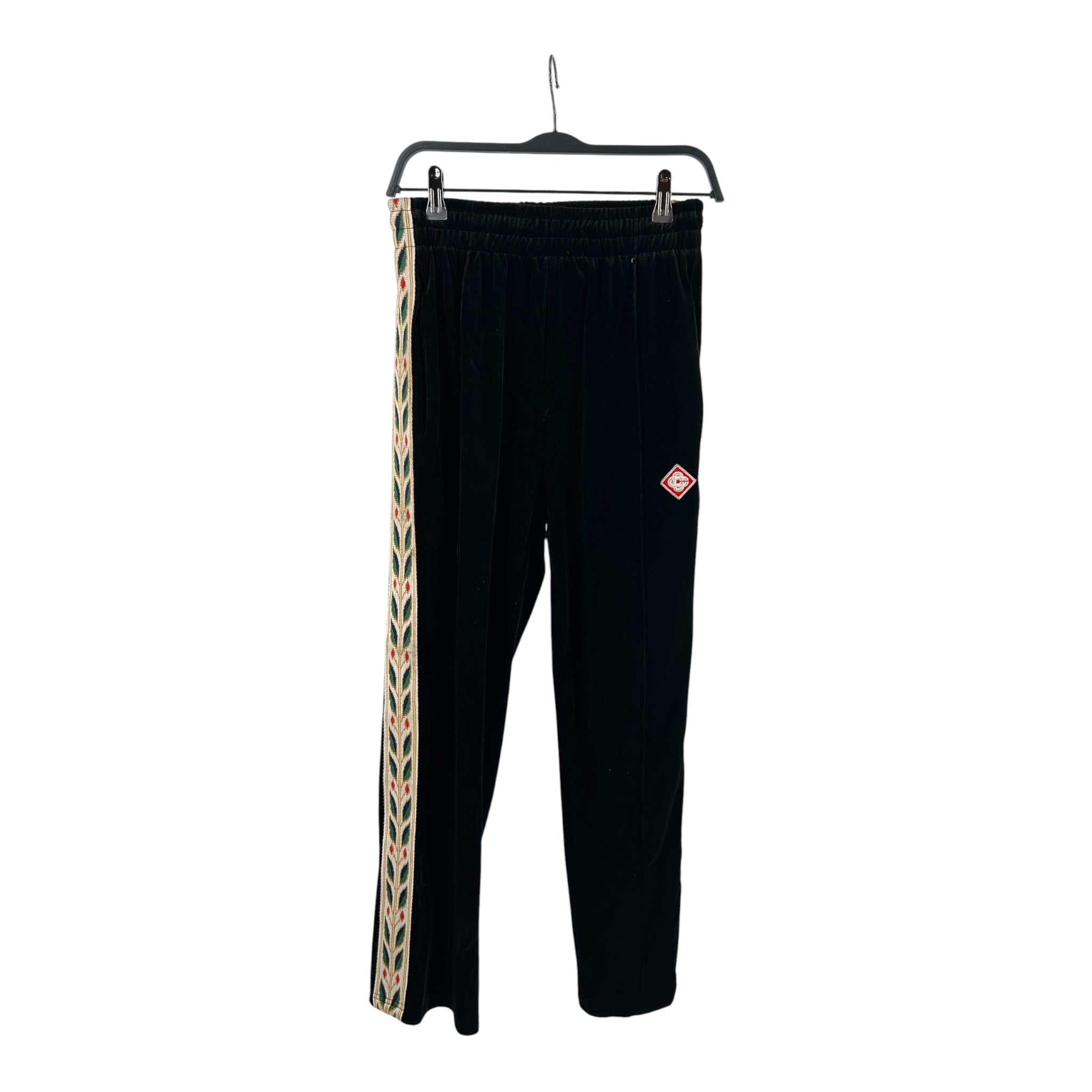 CASABLANCA/Straight Pants/S/Velour/BLK/Stripe/11677606 CASABLANCA TRACK PANT view 1