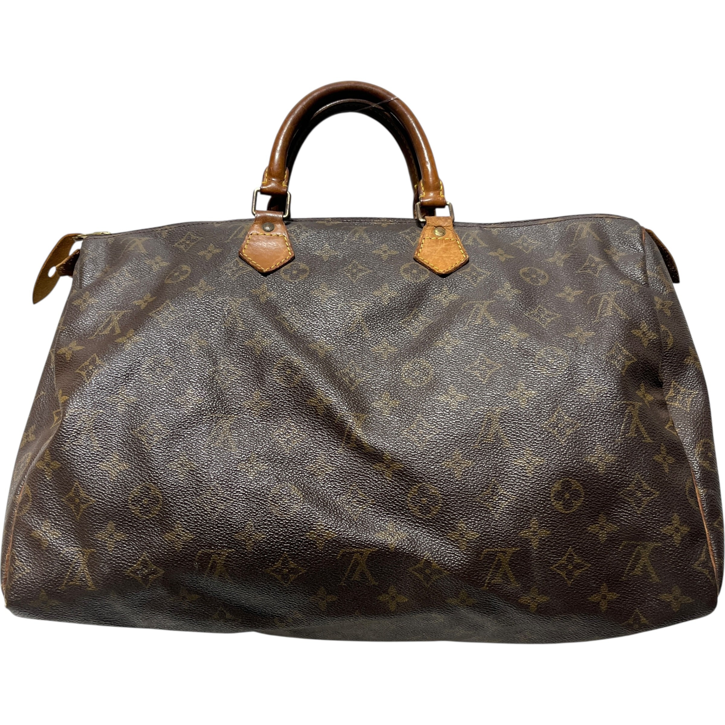 LOUIS VUITTON/Hand Bag/Monogram/Leather/BRW/SPEEDY DUFFLE view 1