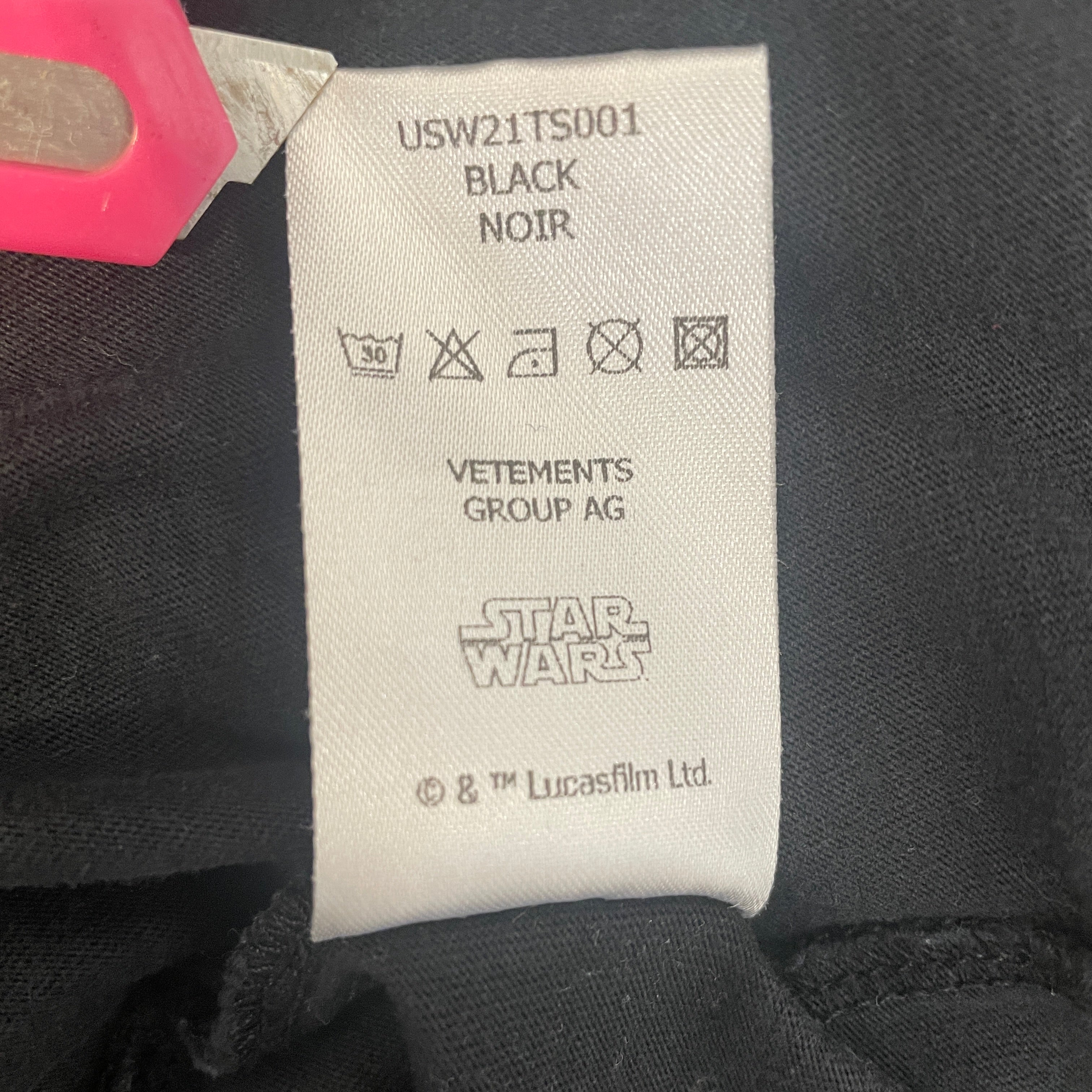 VETEMEMES/starwars/T-Shirt/M/Cotton/BLK/Graphic/ view 4