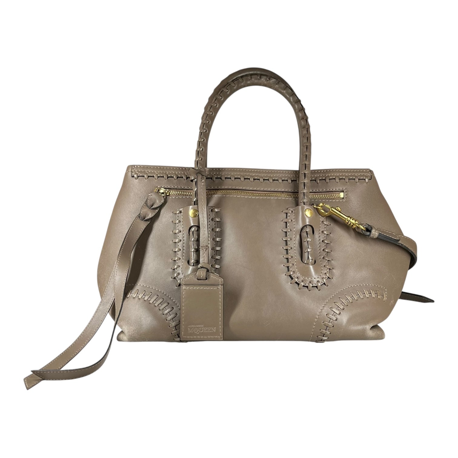 Alexander McQueen/Bag/Leather/BRW/whipstitch view 1