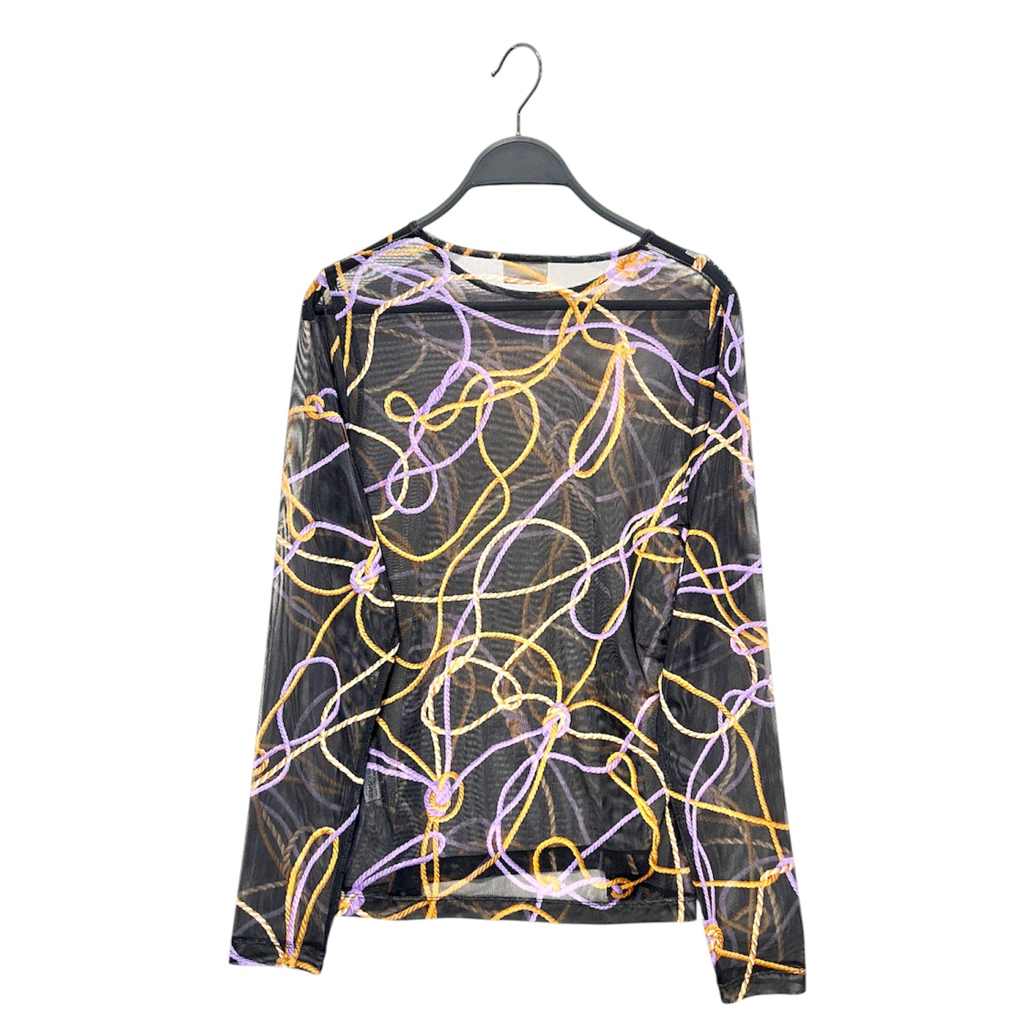 DRIES VAN NOTEN/LS Blouse/M/Graphic/MLT/rope graphic mesh LS view 2