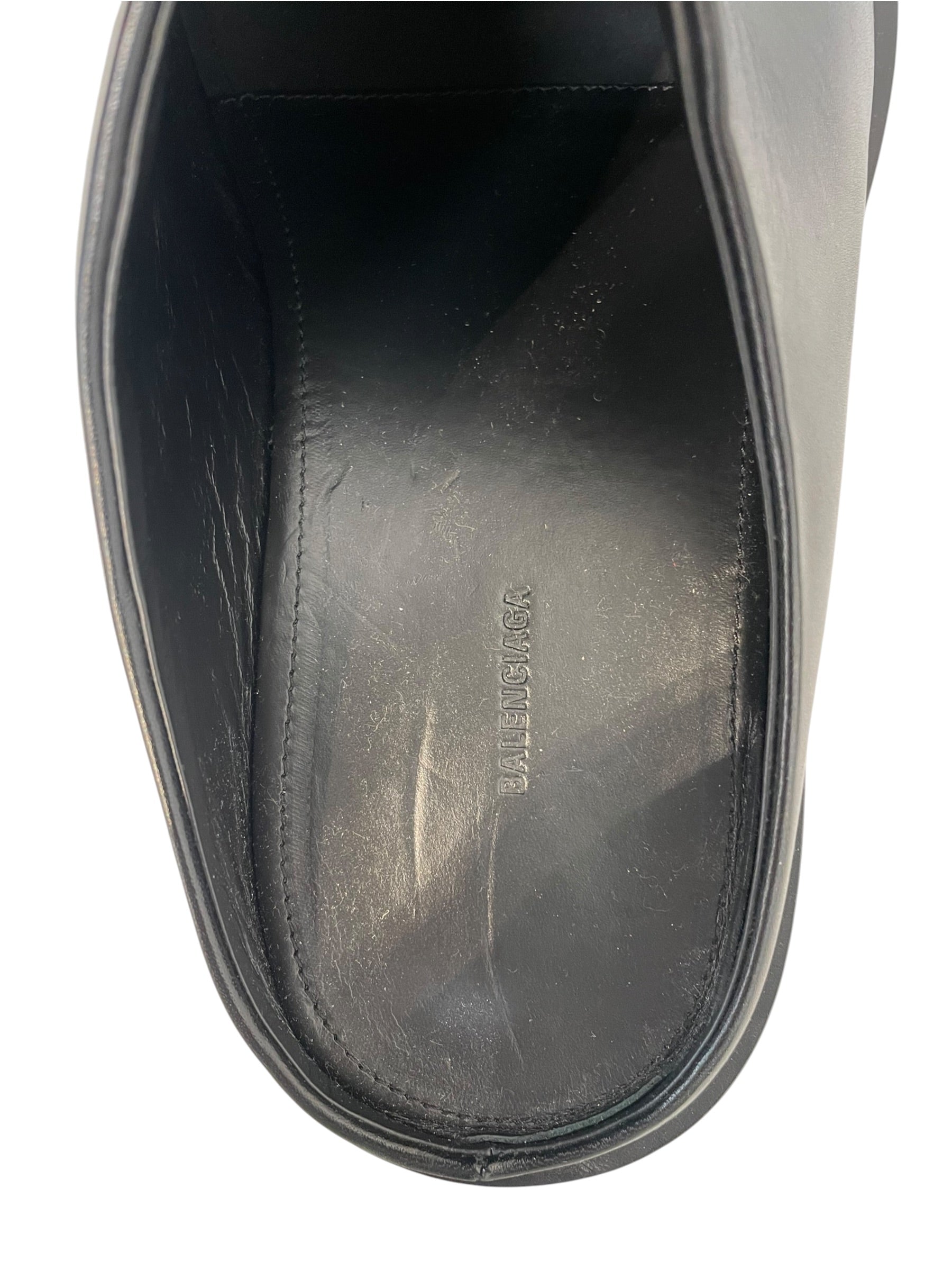 BALENCIAGA/Loafers/EU 42/Leather/BLK/SANTIAGO MULE view 3