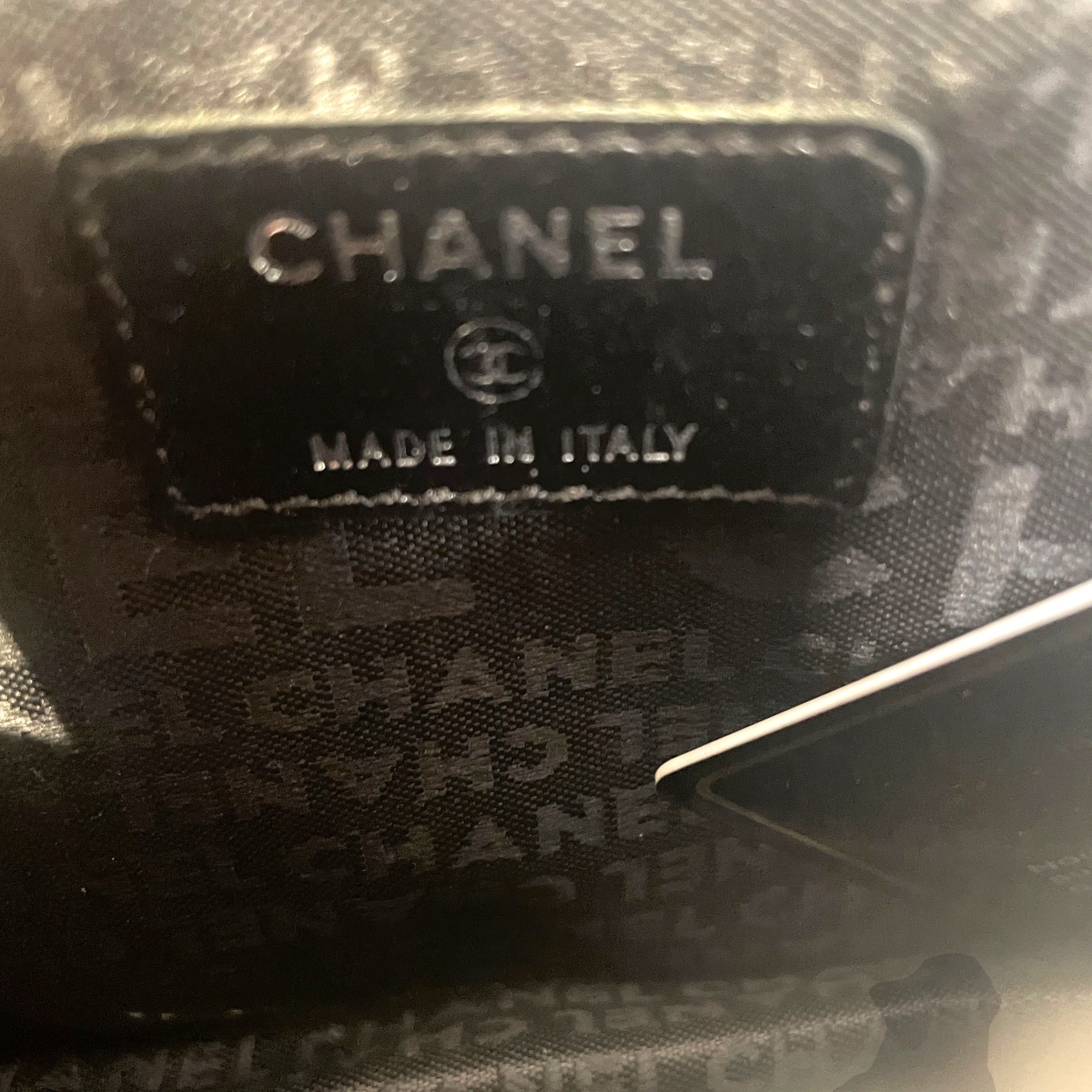 CHANEL/Hand Bag/All Over Print/Leather/BLK/Precious Symbols view 5