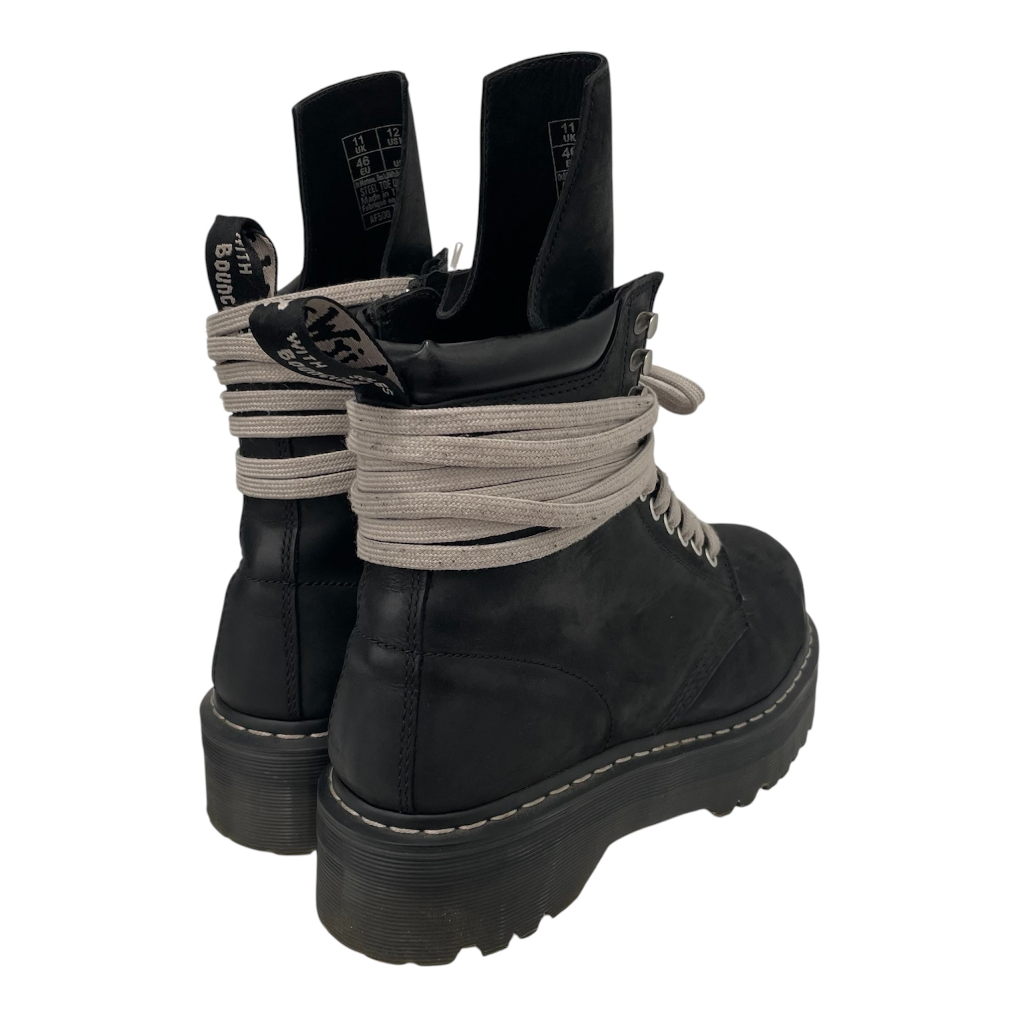 Dr.Martens/Rick Owens/Lace Up Boots/US 12/Suede/BLK/rick owens x dr martens 1460 view 2