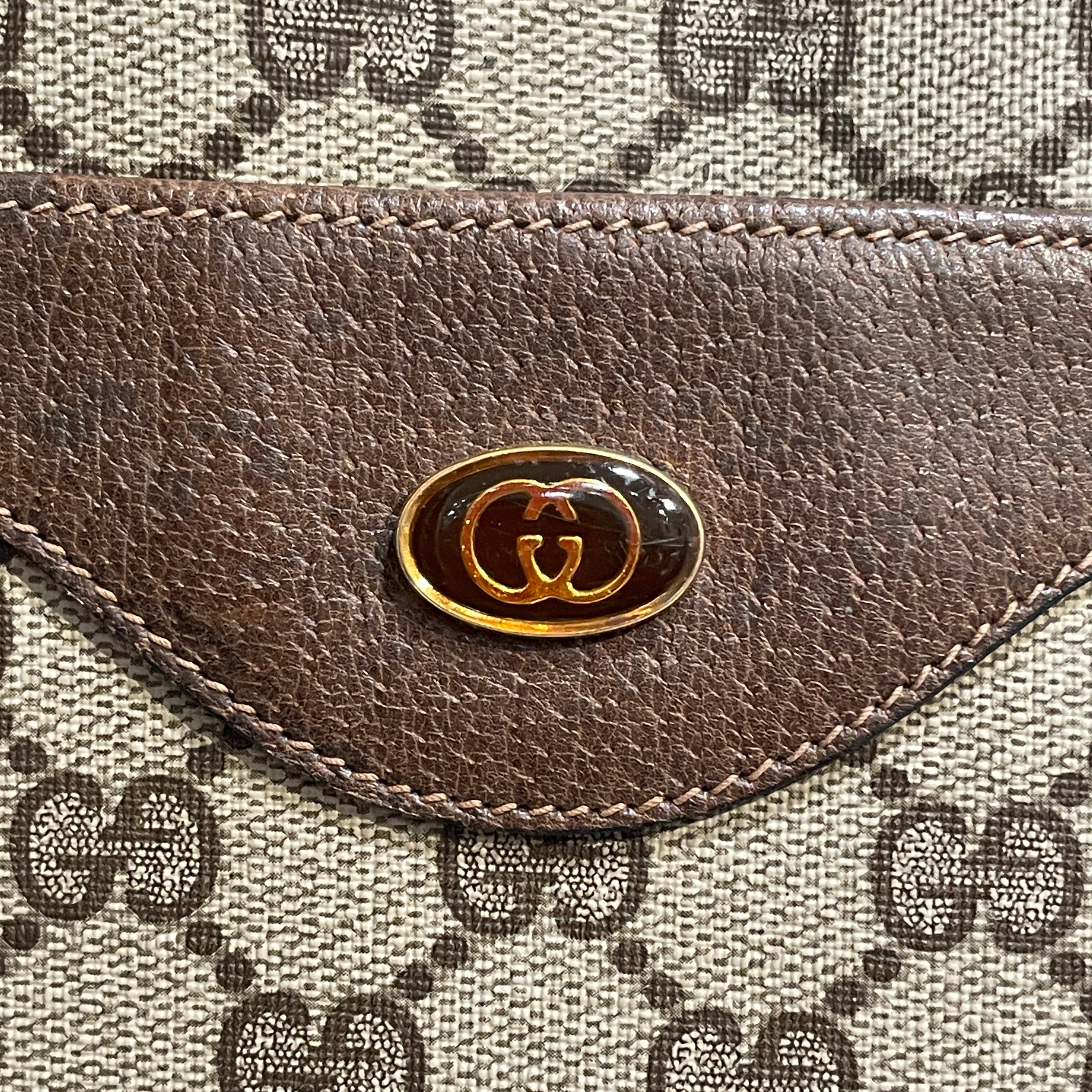 GUCCI/Tote Bag/Monogram/Leather/BRW/GG Supreme Canvas Tote view 5