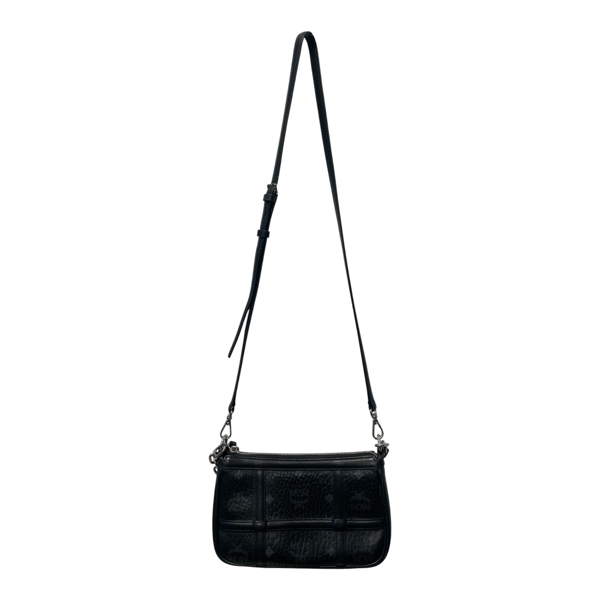MCM/Cross Body Bag/Monogram/Leather/BLK/AREN VISETOS view 2
