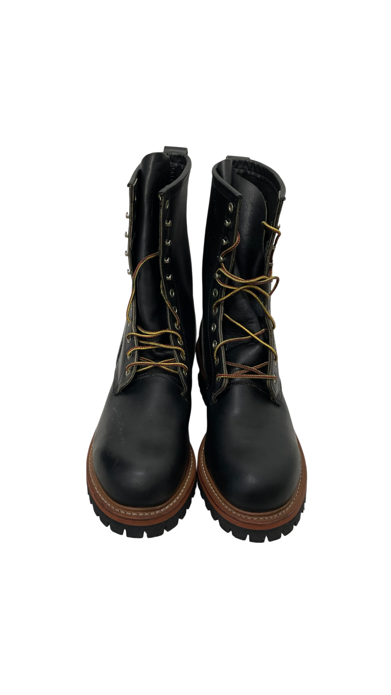 RED WING/Lace Up Boots/US 10.5/Leather/BLK/STEEL TOE LOGGER view 3
