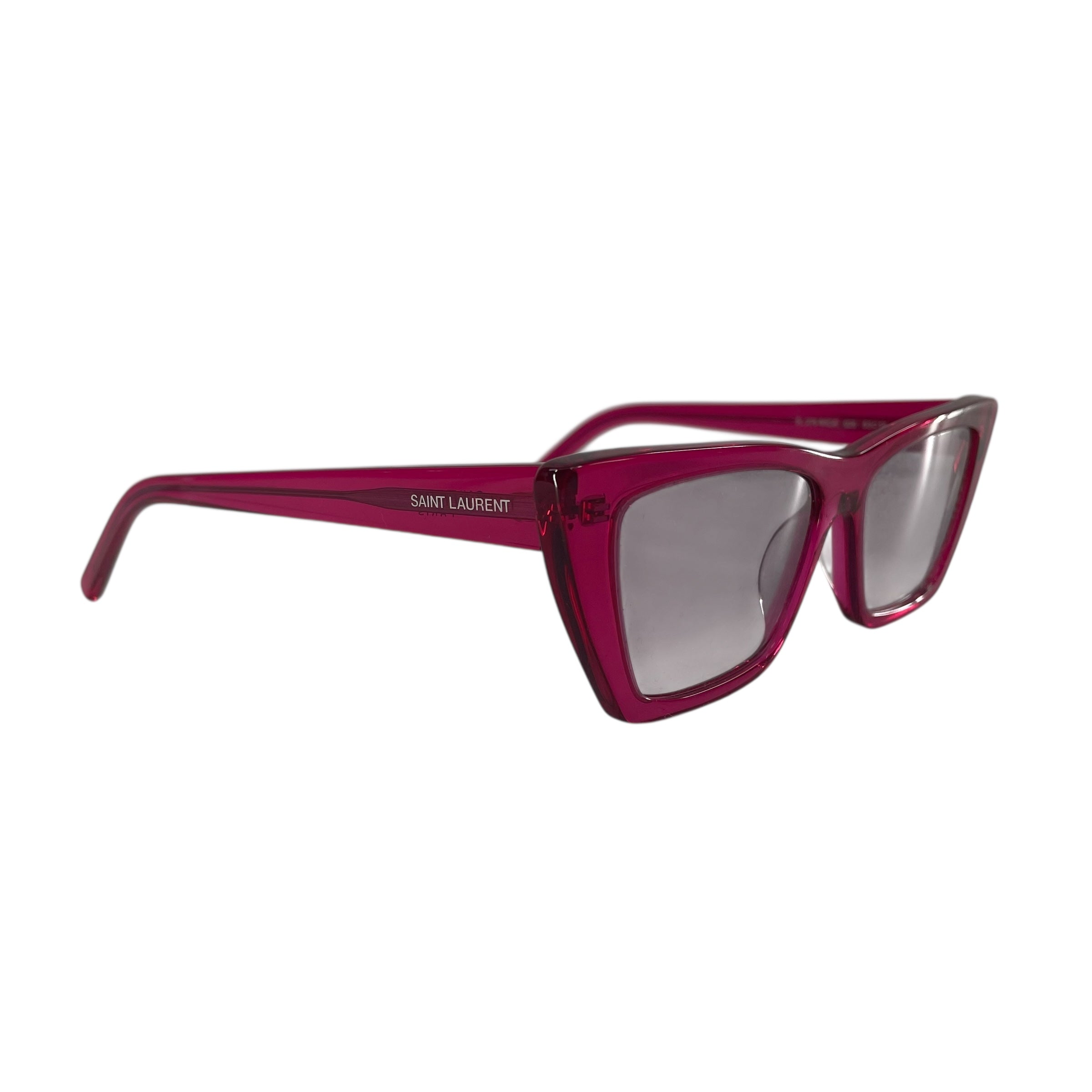 SAINT LAURENT/Sunglasses/Plastic/PNK/POINTY FRAMES view 2
