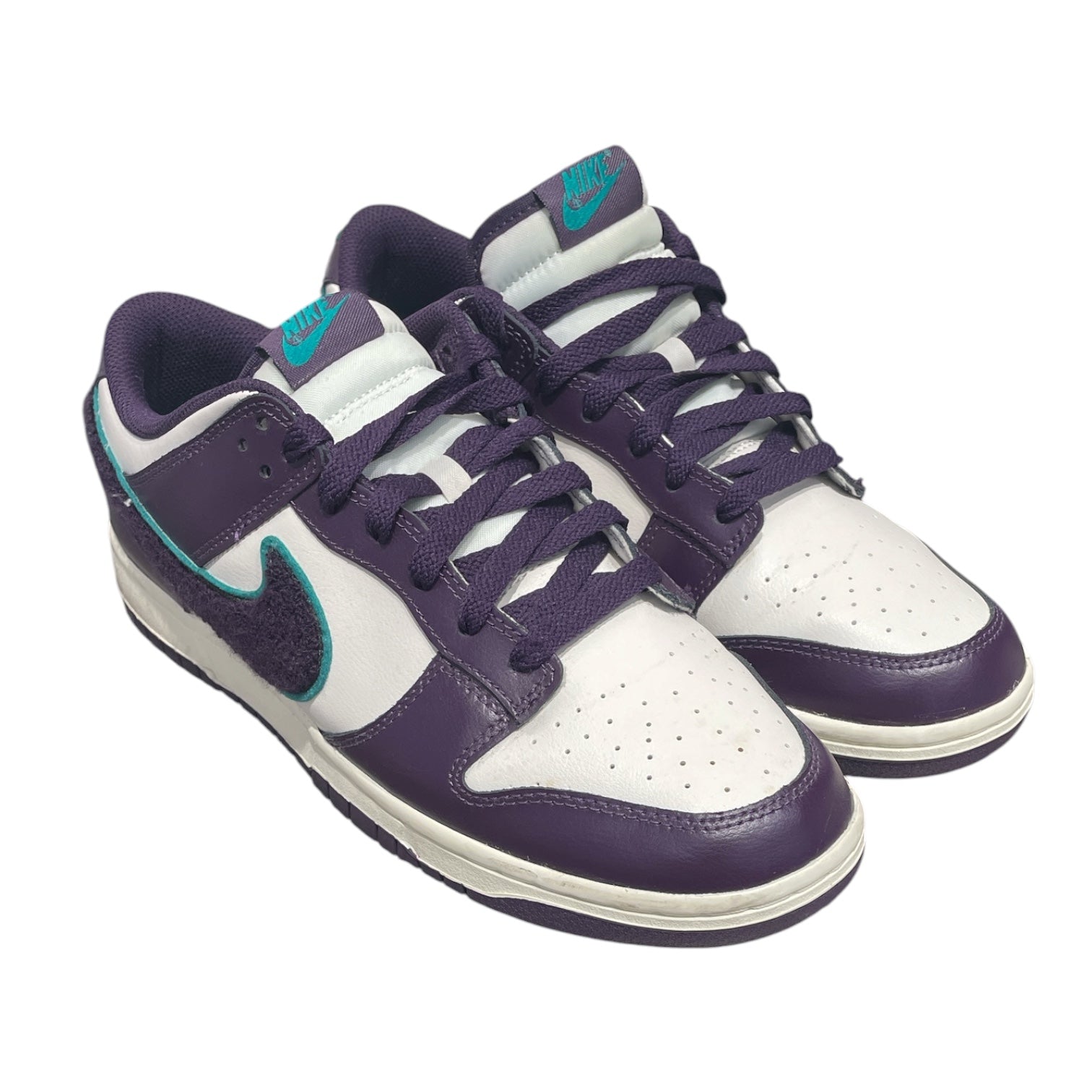 NIKE/DUNK LOW RETRO/Low-Sneakers/US 11/Leather/PPL/DQ7683-100 view 1
