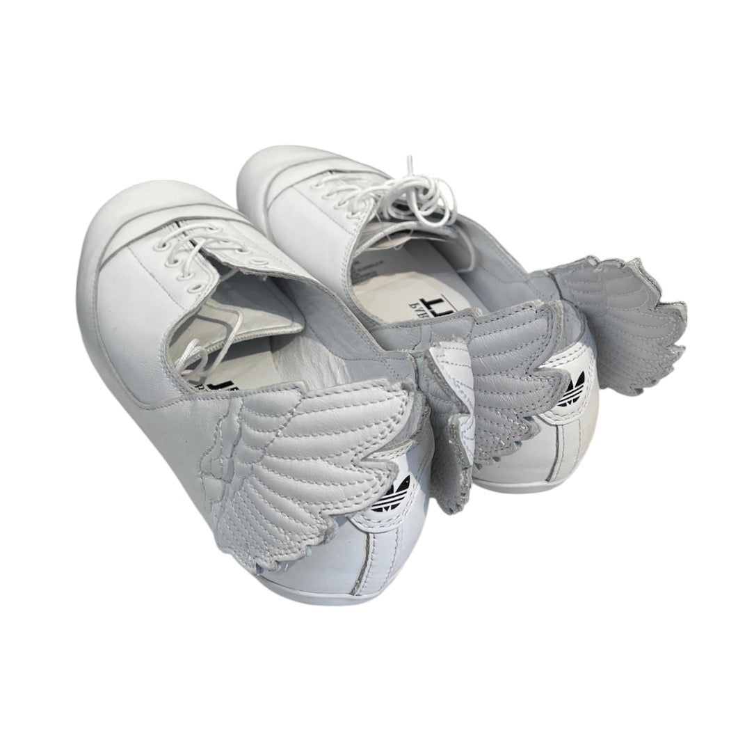adidas/JEREMY SCOTT/Flat Shoes/US 6/Leather/WHT/Slip-on/JS WING BALLEY view 2