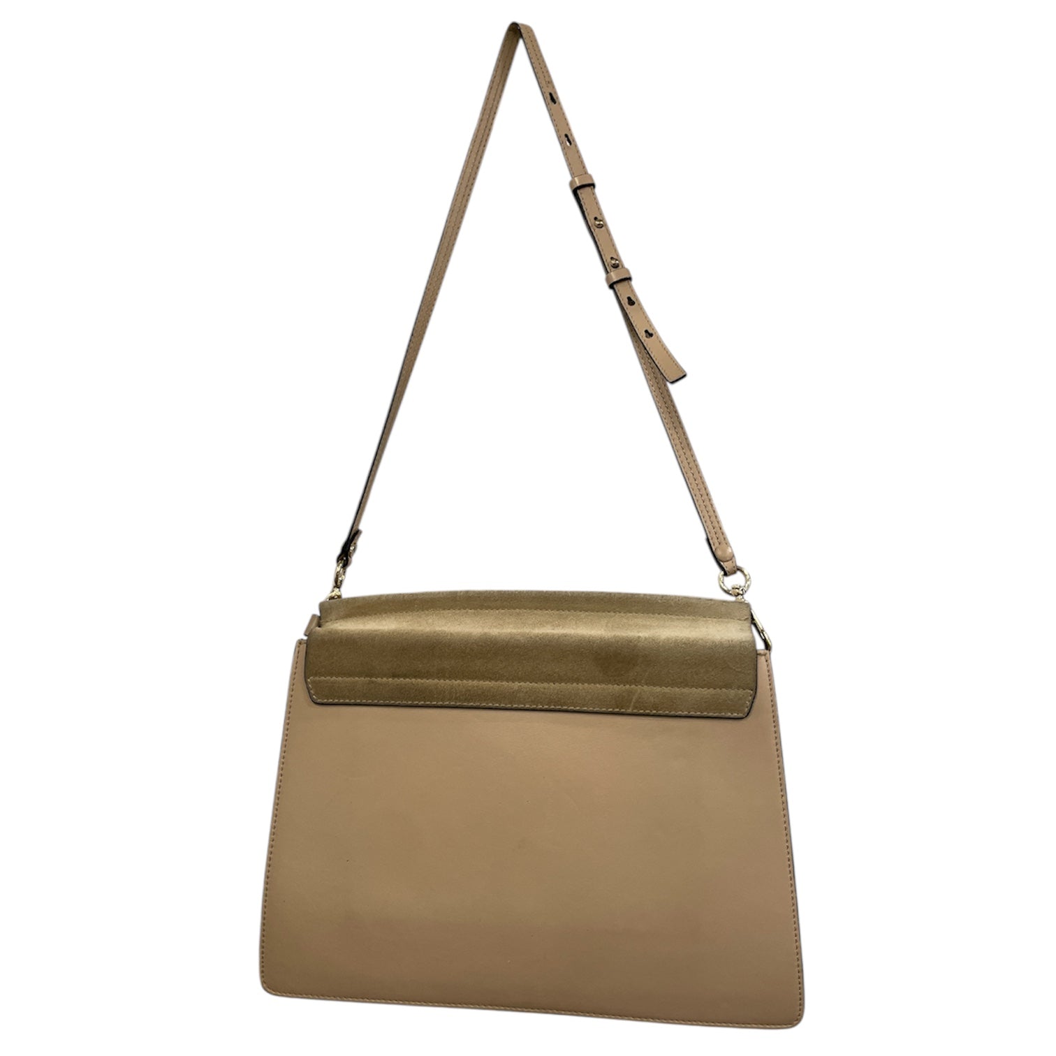 Chloe/Hand Bag/Leather/CRM/Gold Ring Suede view 2
