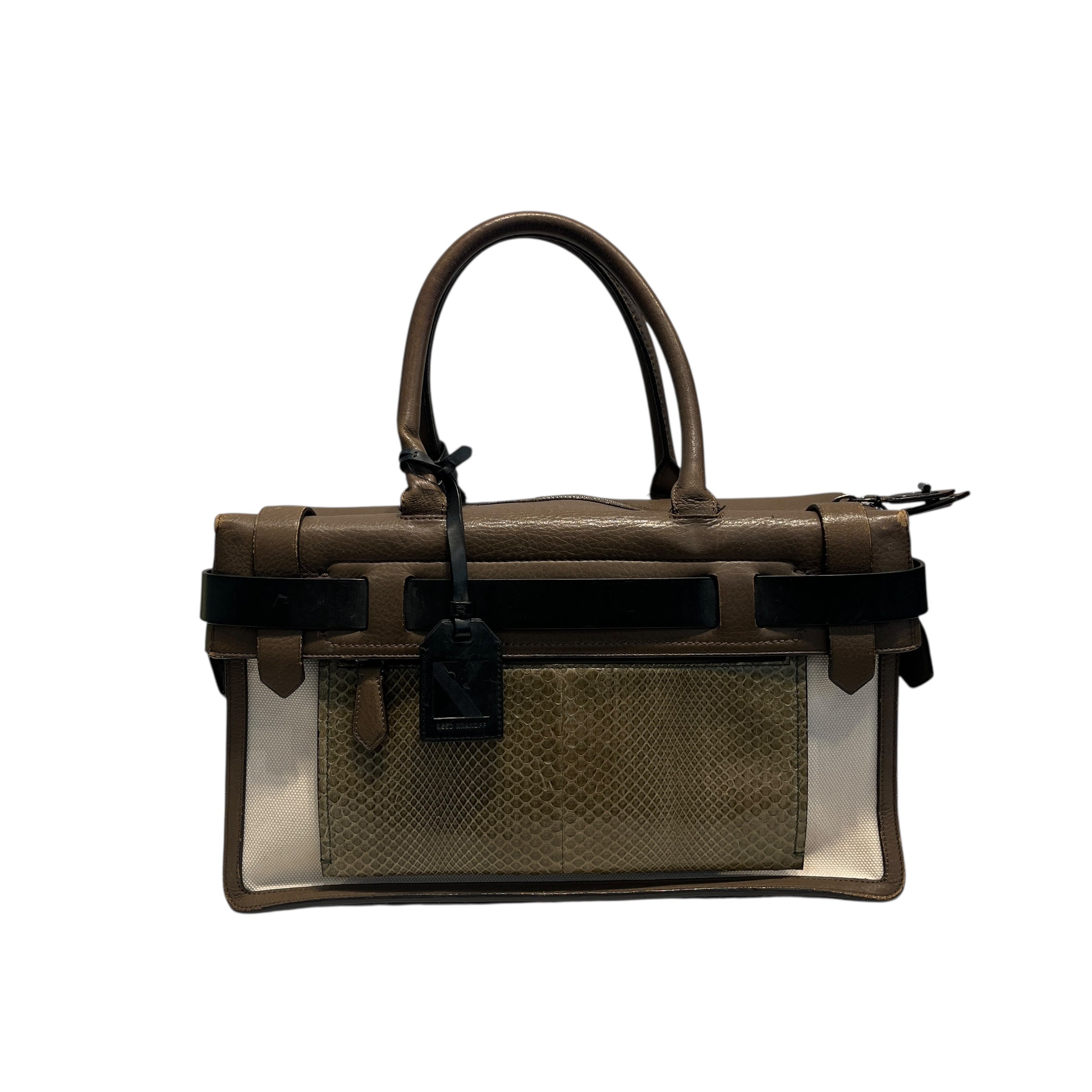 REED KRAKOFF/Hand Bag/Leather/BRW/INSIDE OUT BOXER BAG view 1