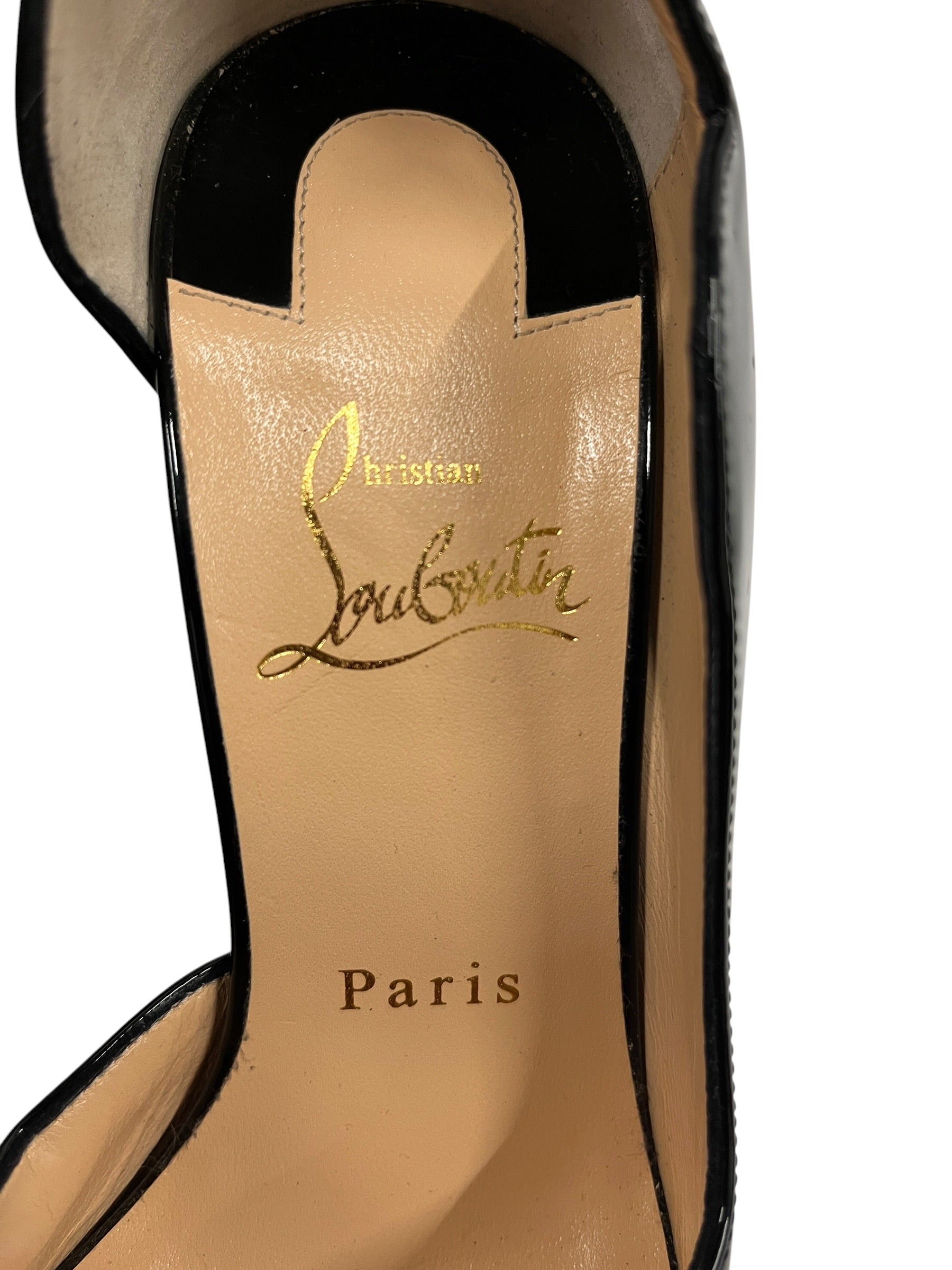 Christian Louboutin/Heels/EU 37/BLK/HOT CHICK SLING ALTA 150 view 4