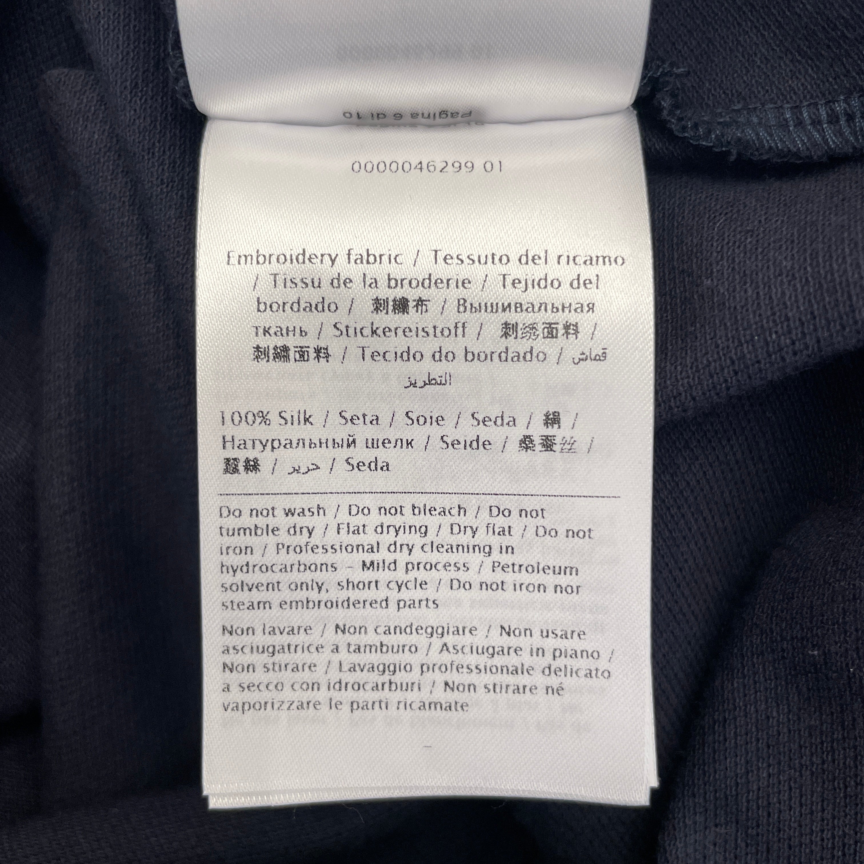 VALENTINO/Polo Shirt/XL/Cotton/NVY/Graphic/dragonfly view 3